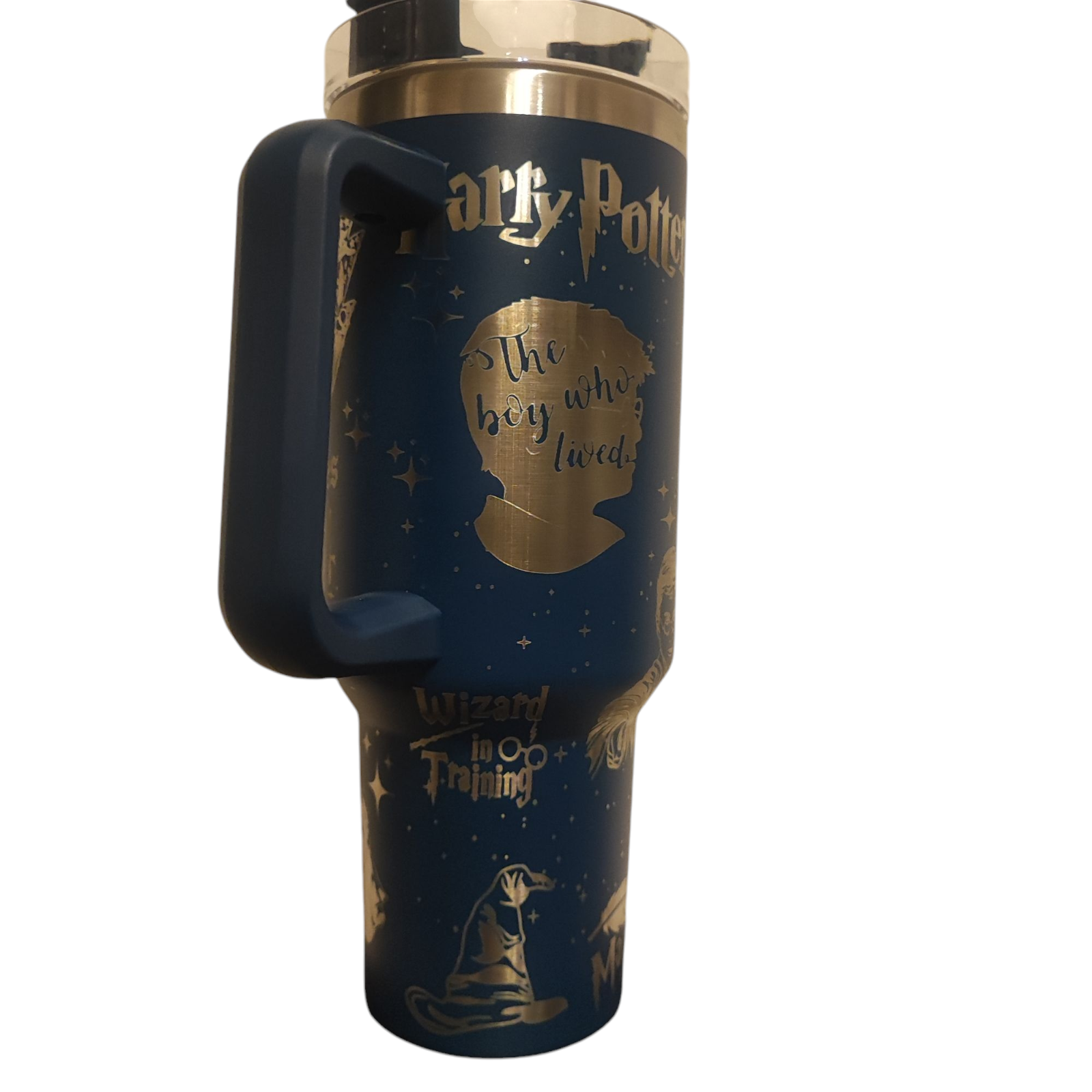 Wizard 40oz Stainless Steel Tumbler – Engraved Stanley-Style Mug