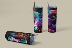 20oz Zodiac Skinny Tumbler Insulated Stainless Steel – Astrology Gift Cup,