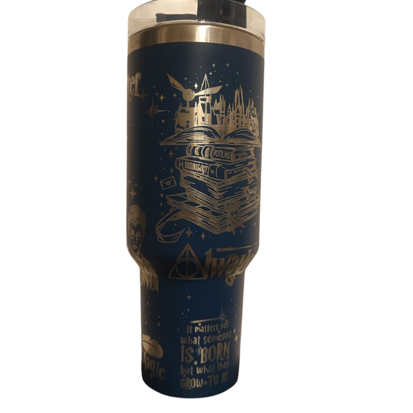 Wizard 40oz Stainless Steel Tumbler – Engraved Stanley-Style Mug