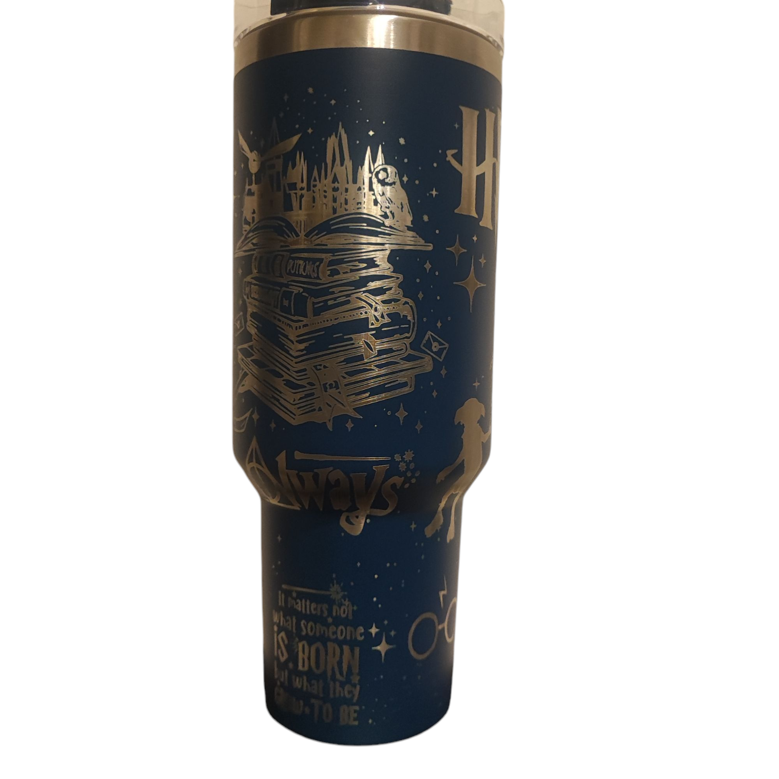 Wizard 40oz Stainless Steel Tumbler – Engraved Stanley-Style Mug