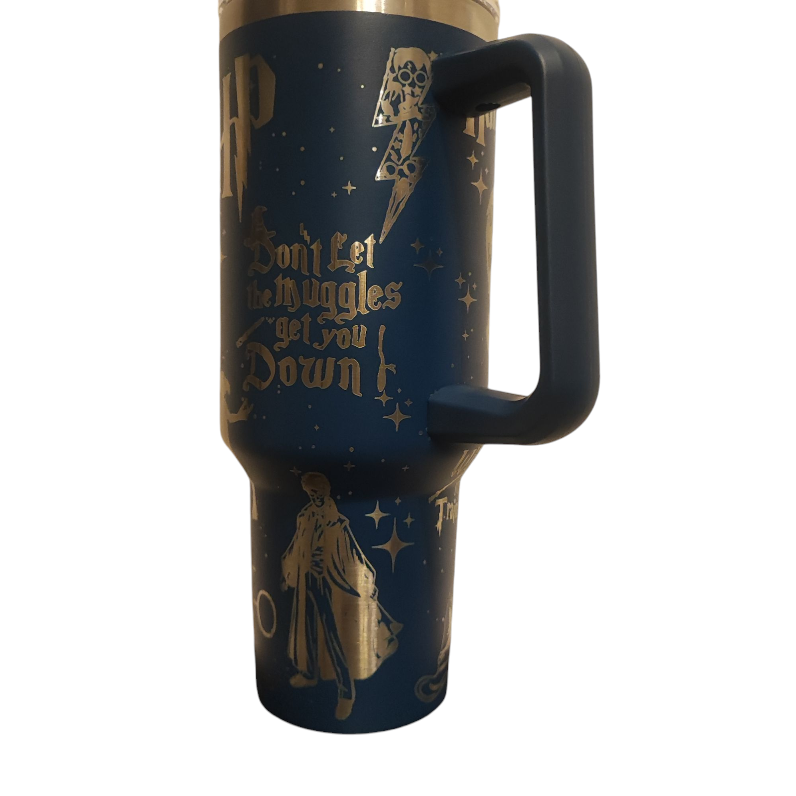 Wizard 40oz Stainless Steel Tumbler – Engraved Stanley-Style Mug