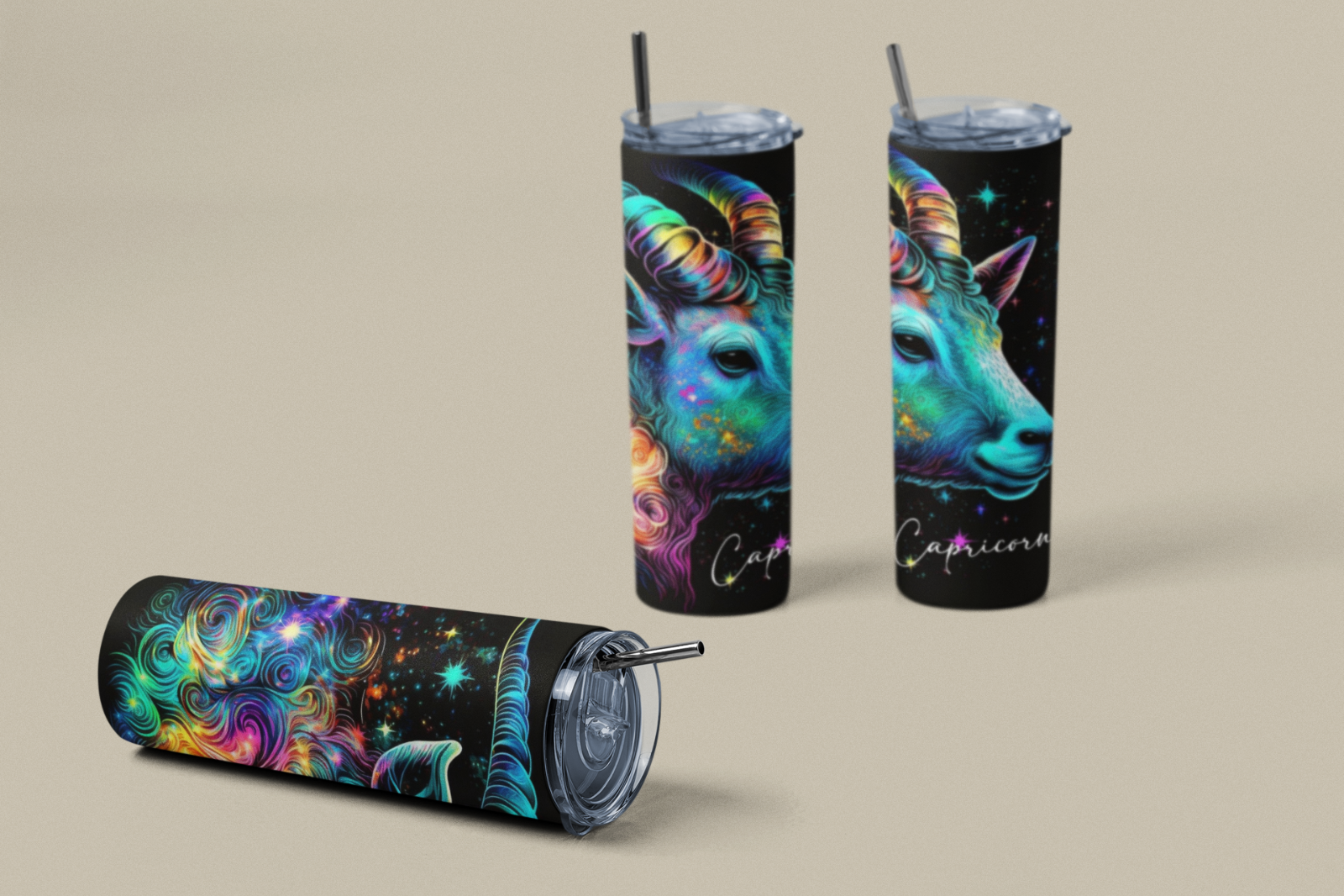 20oz Zodiac Skinny Tumbler Insulated Stainless Steel – Astrology Gift Cup,