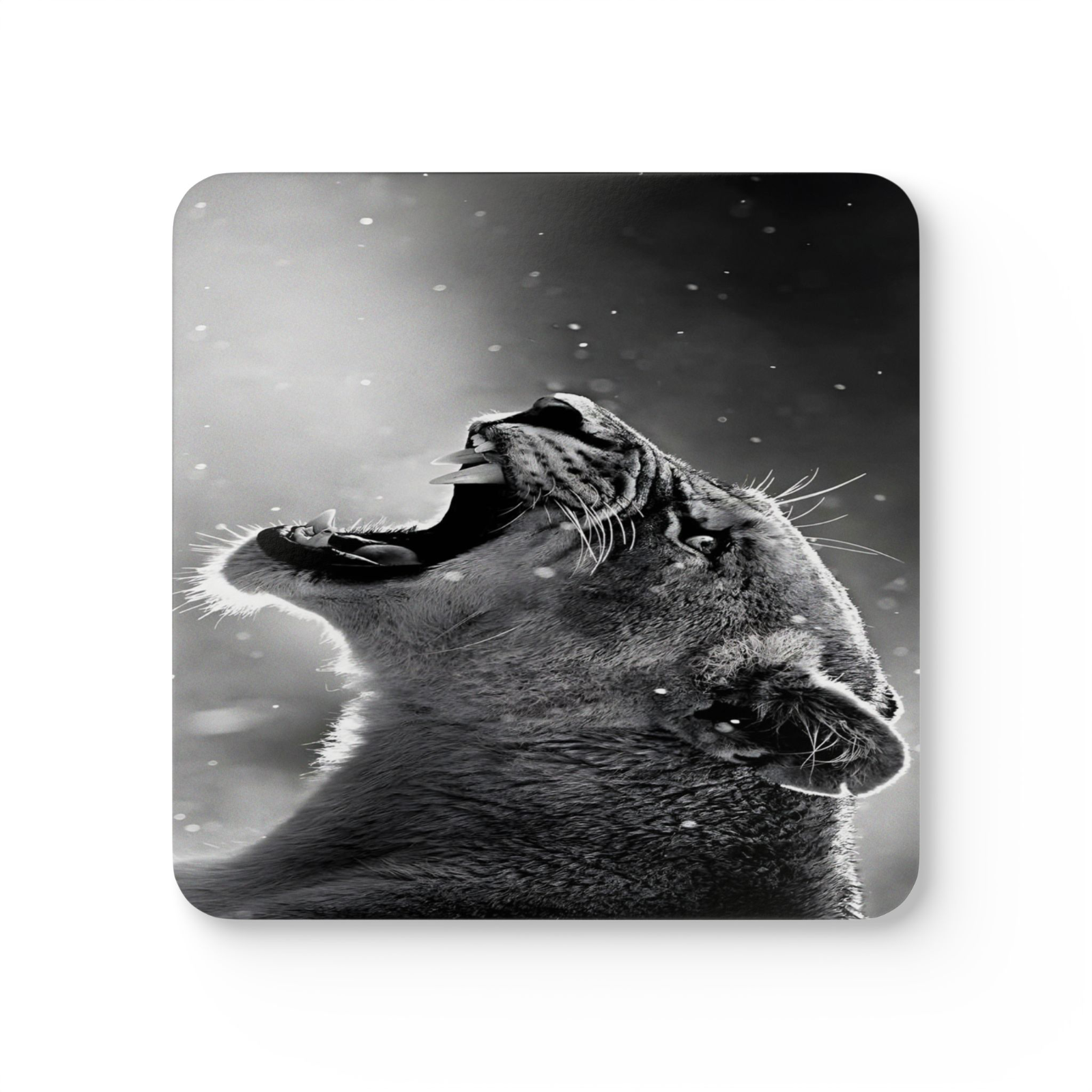 4 Set Majestic Animals Coaster - Wild Animal Safari Forest Dad Gift