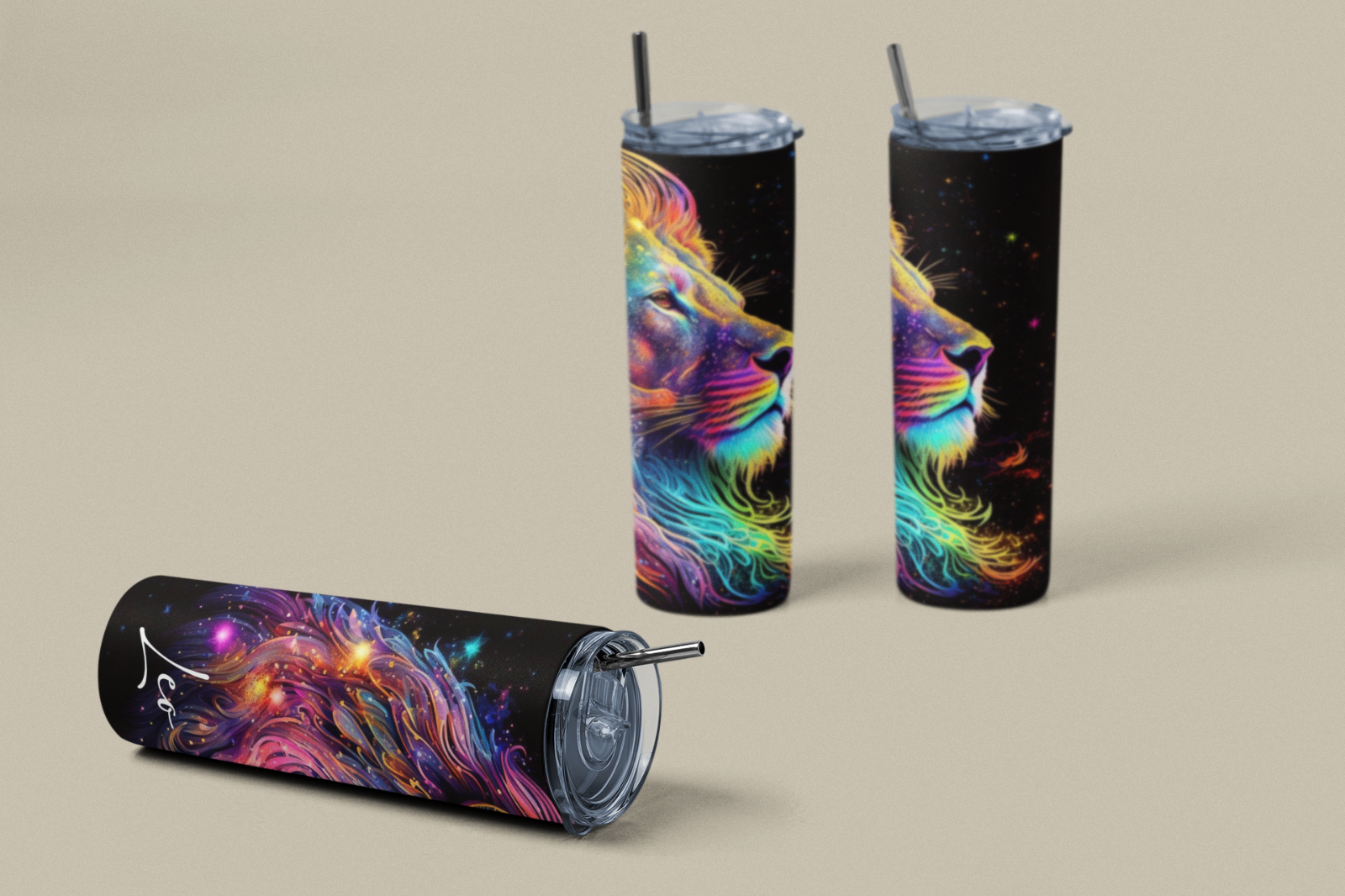 20oz Zodiac Skinny Tumbler Insulated Stainless Steel – Astrology Gift Cup,