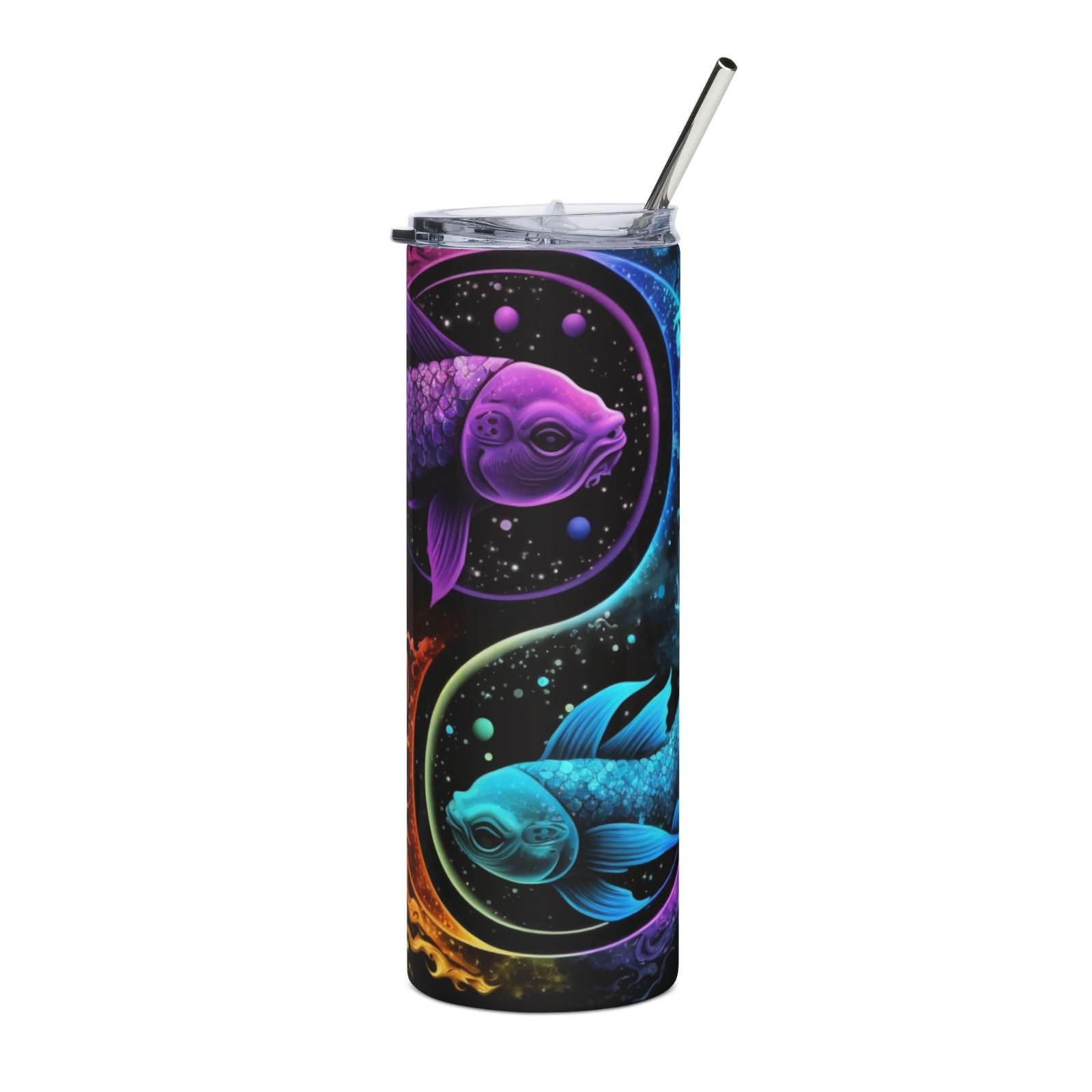 20oz Zodiac Skinny Tumbler Insulated Stainless Steel – Astrology Gift Cup,