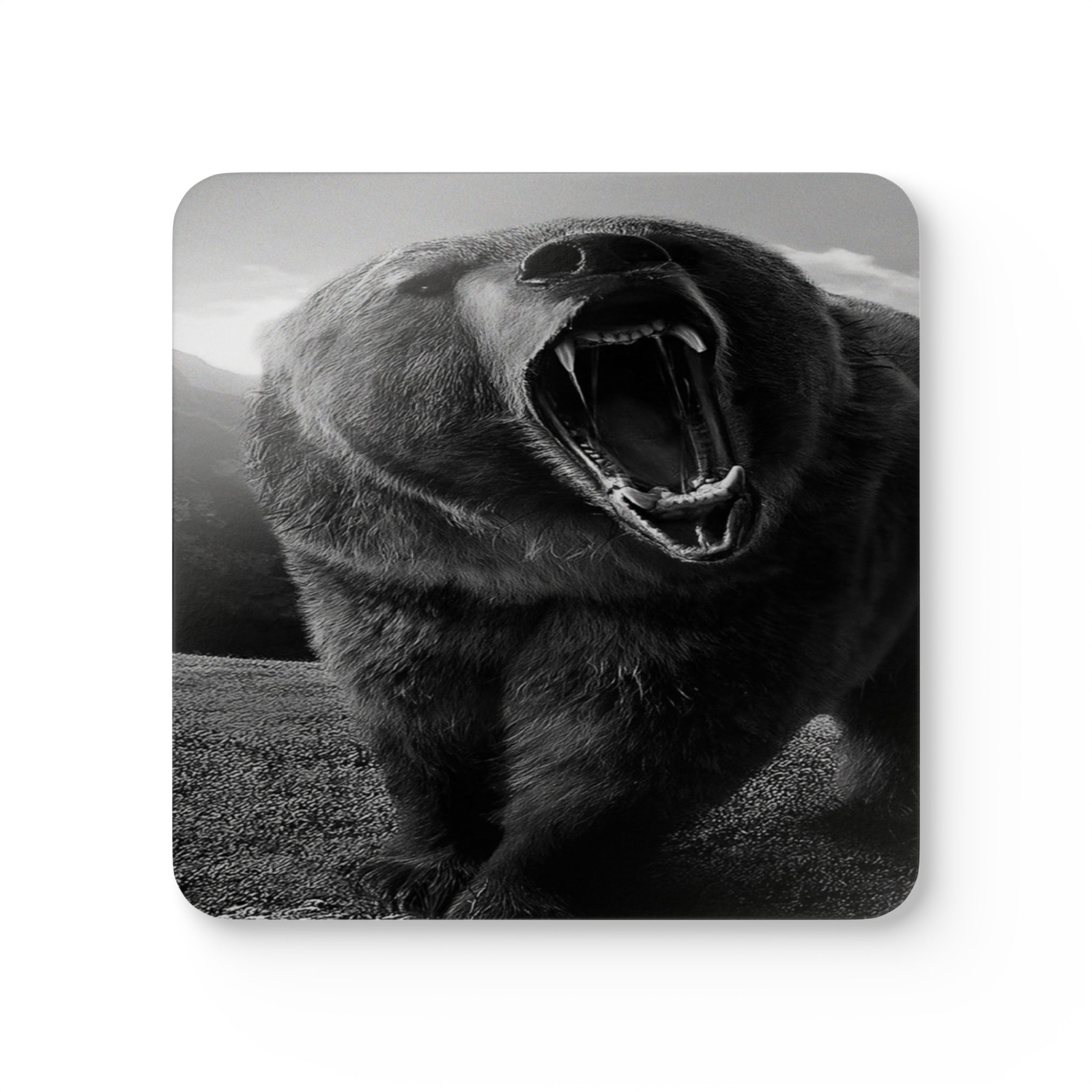 4 Set Majestic Animals Coaster - Wild Animal Safari Forest Dad Gift