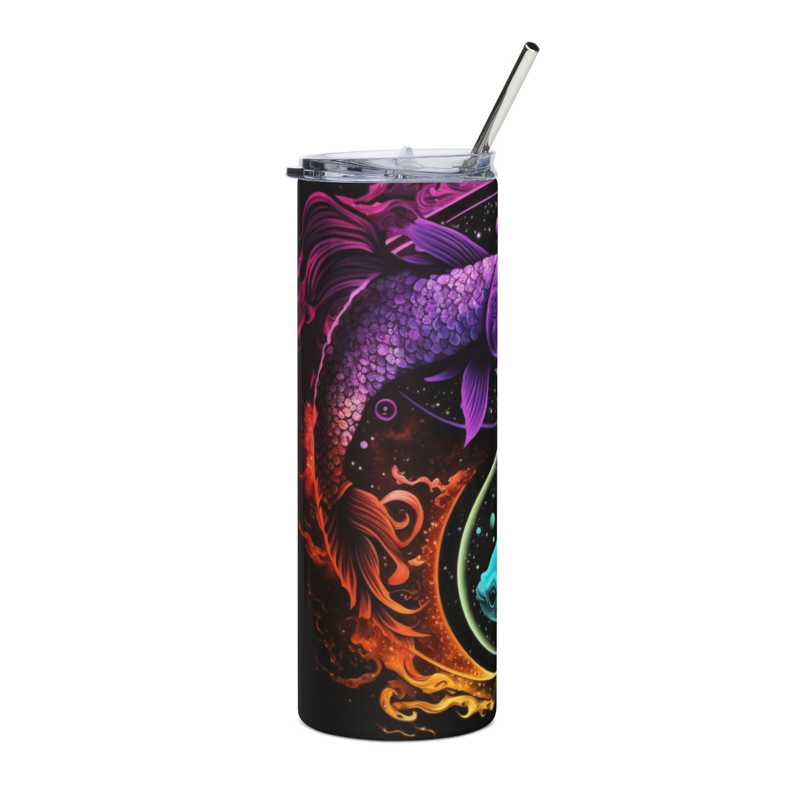 20oz Zodiac Skinny Tumbler Insulated Stainless Steel – Astrology Gift Cup,