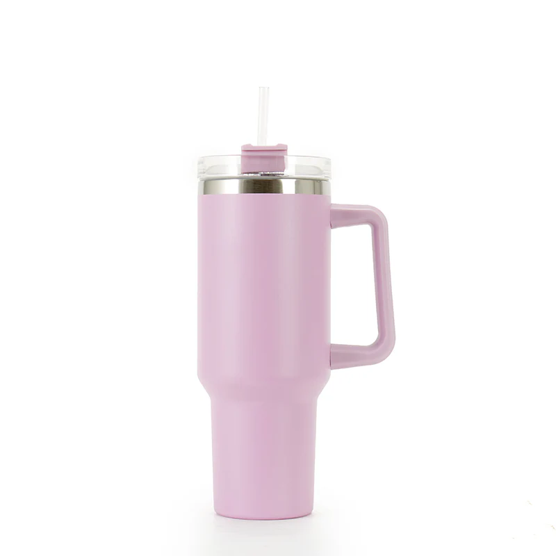 40oz Stanley-Style Highland Cow Engraved Tumbler Custom Reusable Mug 9 Colours