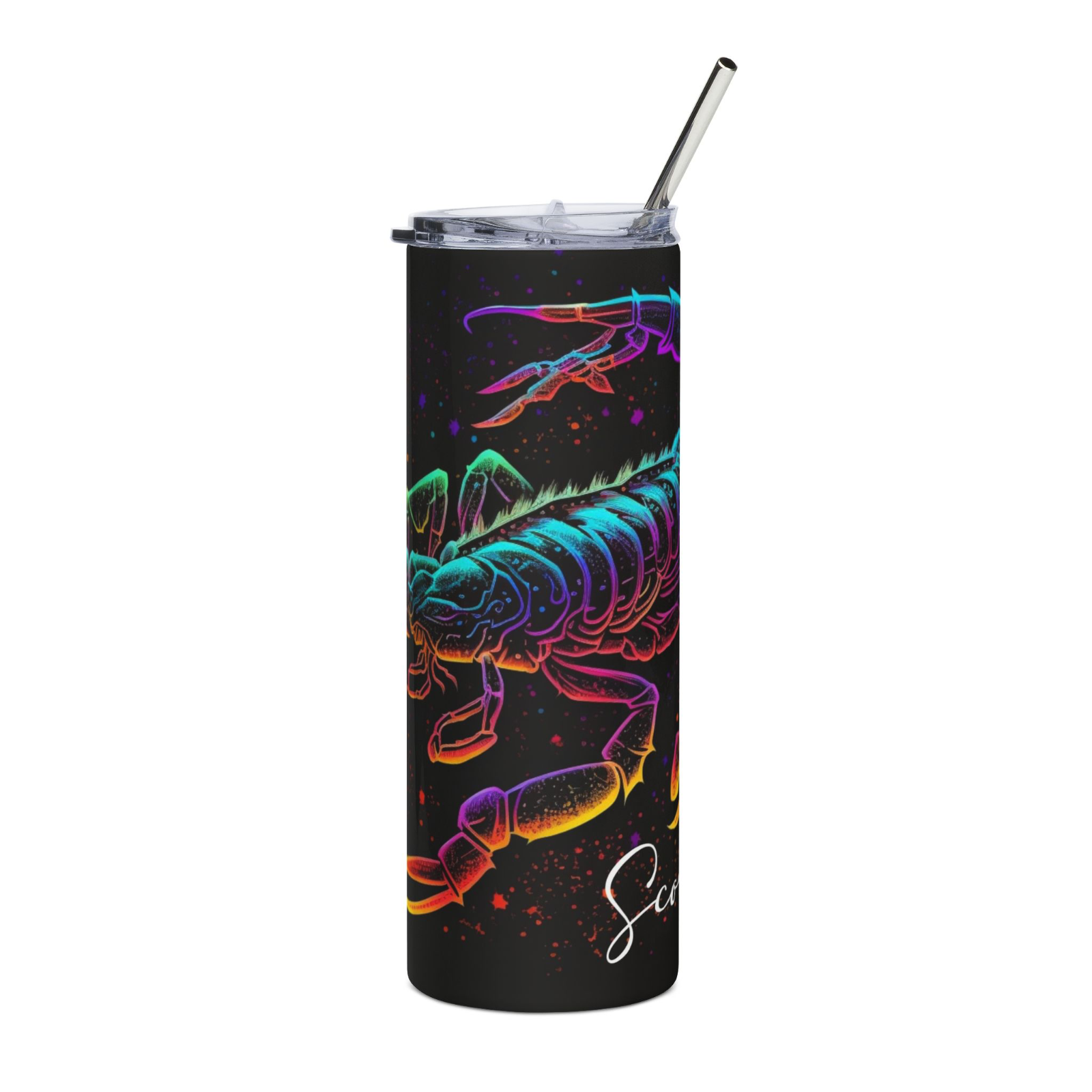 20oz Zodiac Skinny Tumbler Insulated Stainless Steel – Astrology Gift Cup,