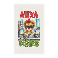 Alexa Do the Dishes Tea Towel – Funny Kitchen Gift for Housewarming
