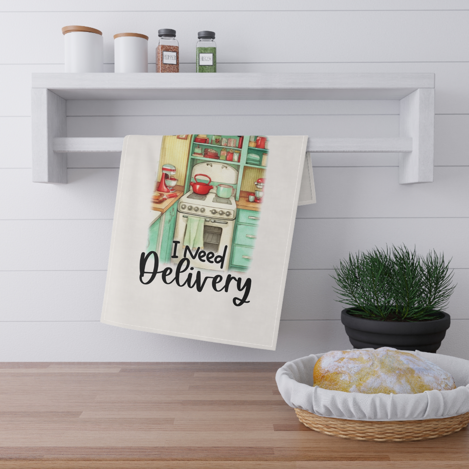 I Don’t Need a Recipe Tea Towel – Funny Kitchen Decor Gift for Takeaway Lovers