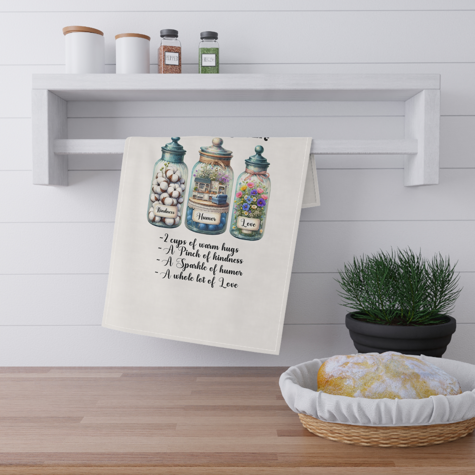 Recipe for the Best Mom Ever Towel Set – 4 Designs of Love, Kindness & Humor