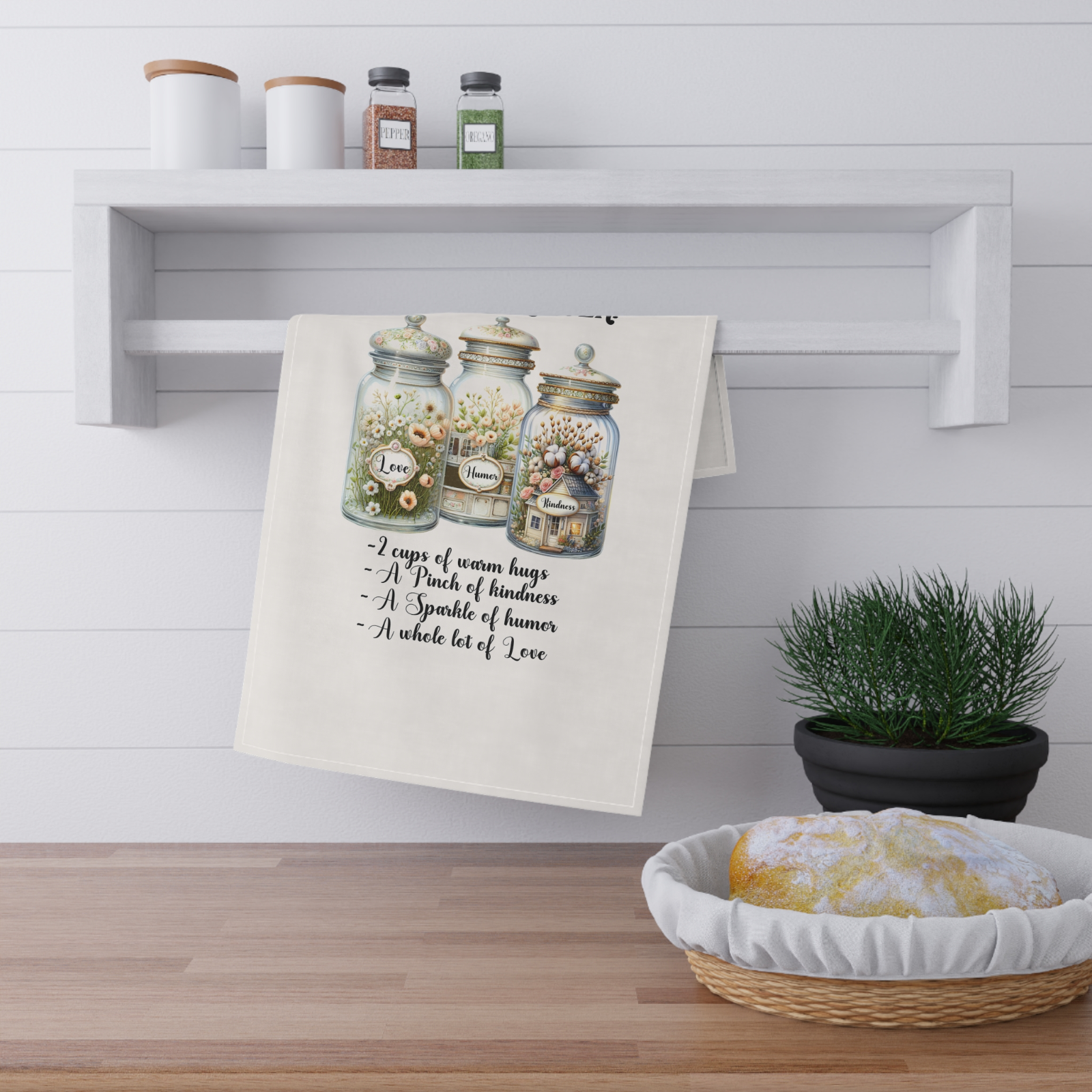 Recipe for the Best Mom Ever Towel Set – 4 Designs of Love, Kindness & Humor