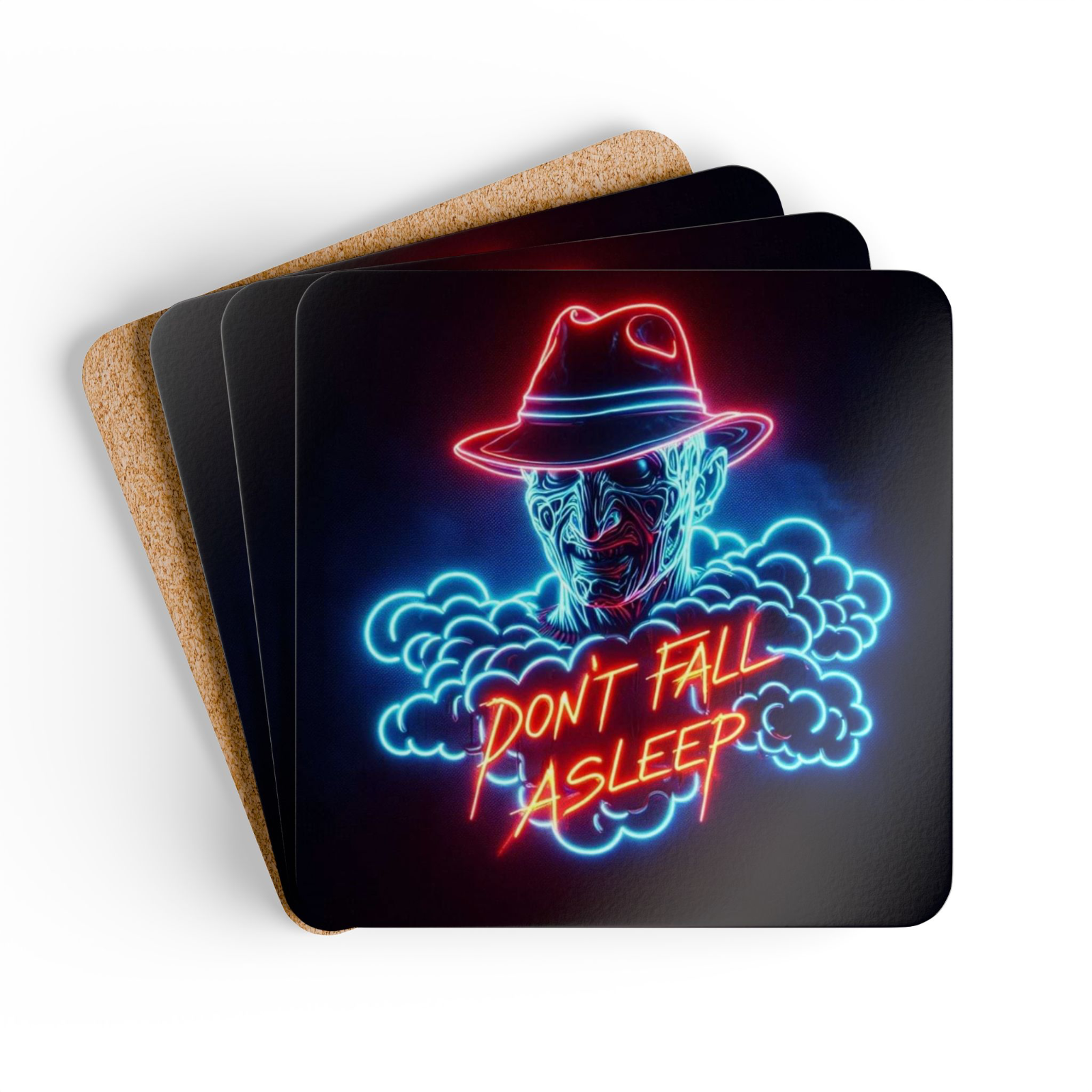 Set of 4 Halloween Coasters Gift Set Halloween Coasters Spooky Coaster Gift Set