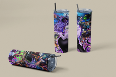 Disney Villains Tumbler 20oz – Ursula Maleficent Evil Queen It’s Magic Cup Gif