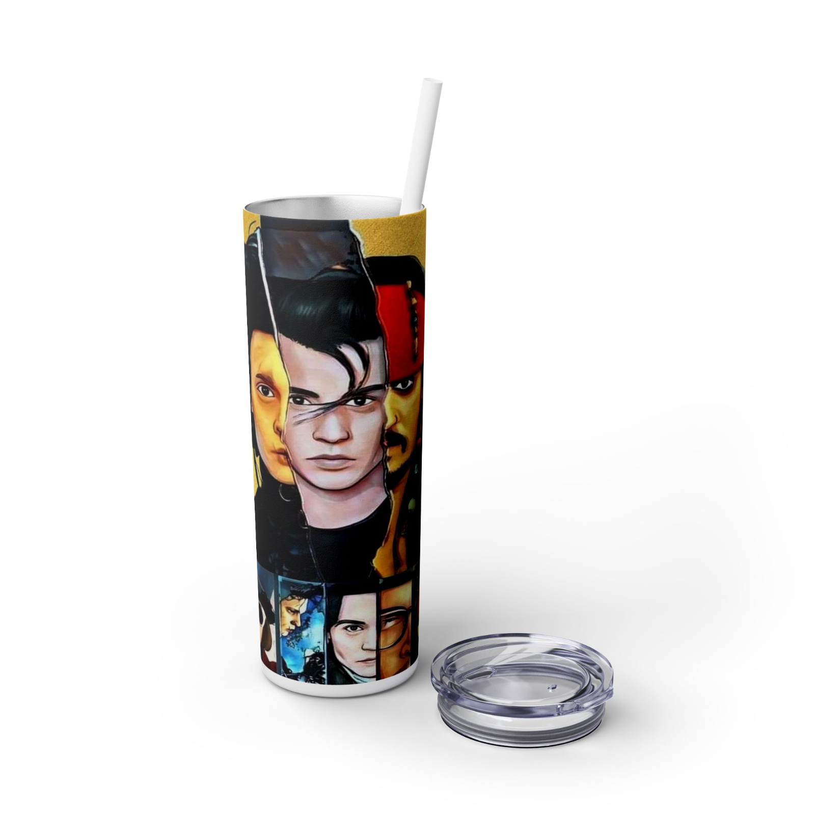 Pirates Johnny Depp 20oz Insulated HotCold Travel Coffee Mug Tumbler with Straw
