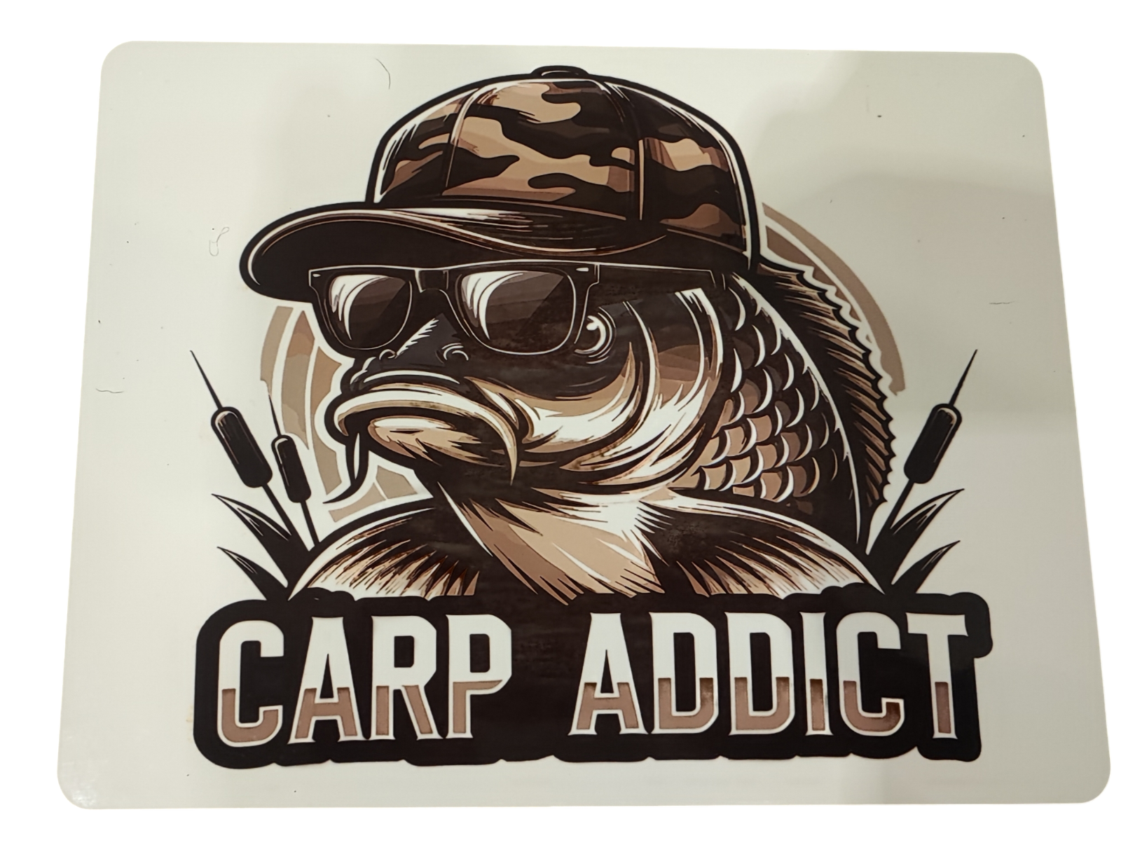 Funny Fishing Addict Placemat Humorous Gift for AnglersIdeal for Fishing Addicts