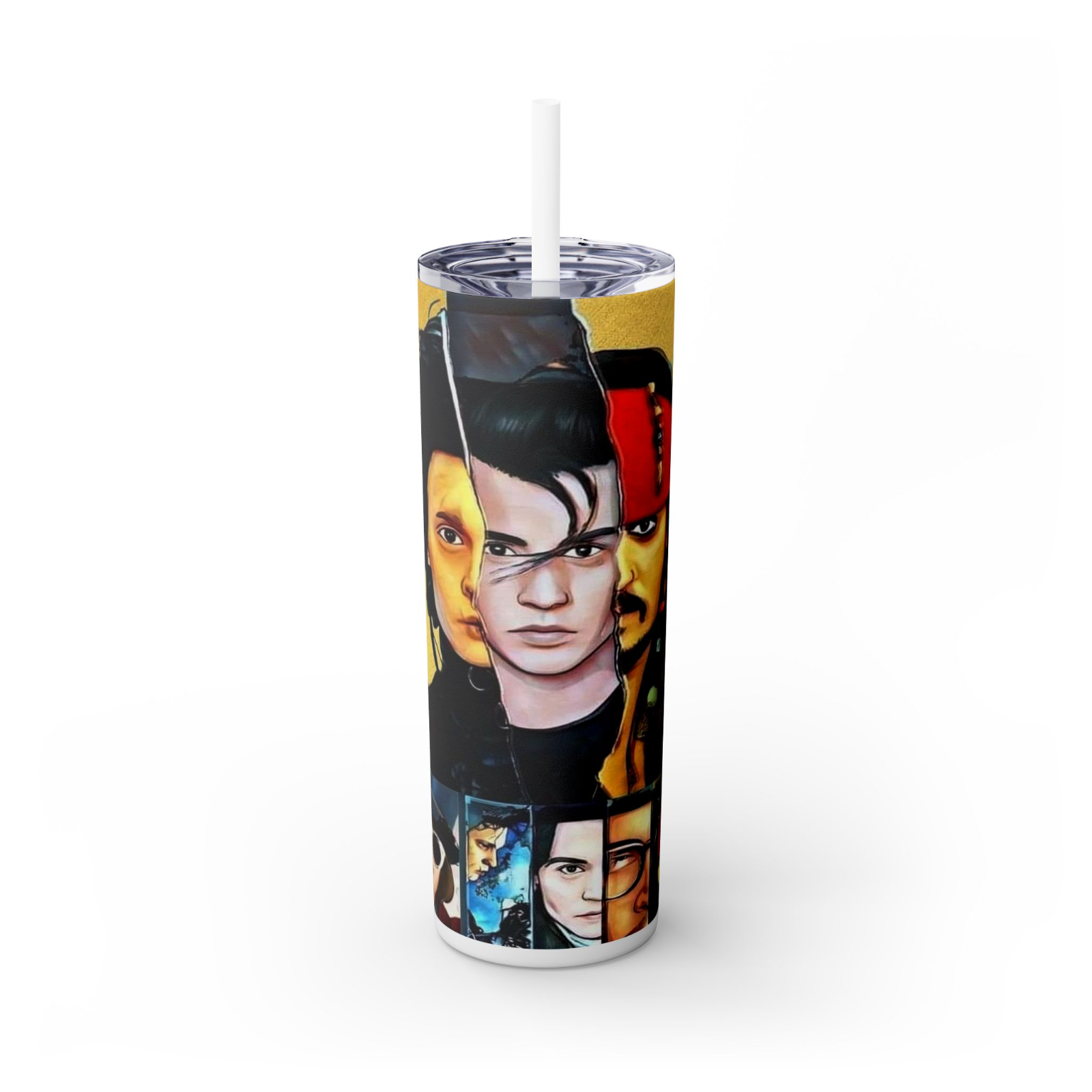 Pirates Johnny Depp 20oz Insulated HotCold Travel Coffee Mug Tumbler with Straw