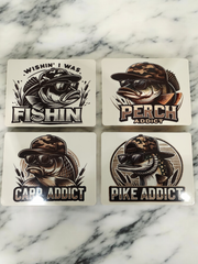 Funny Fishing Addict Placemat Humorous Gift for AnglersIdeal for Fishing Addicts