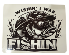 Funny Fishing Addict Placemat Humorous Gift for AnglersIdeal for Fishing Addicts
