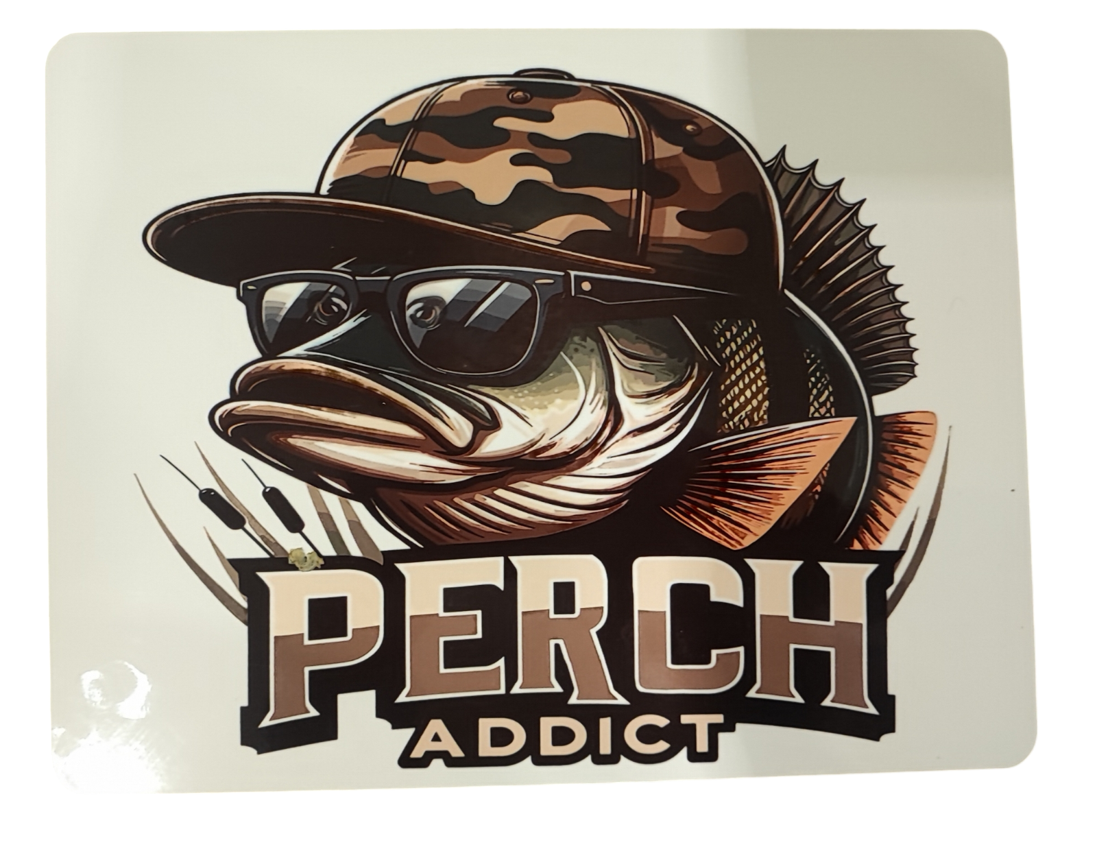 Funny Fishing Addict Placemat Humorous Gift for AnglersIdeal for Fishing Addicts