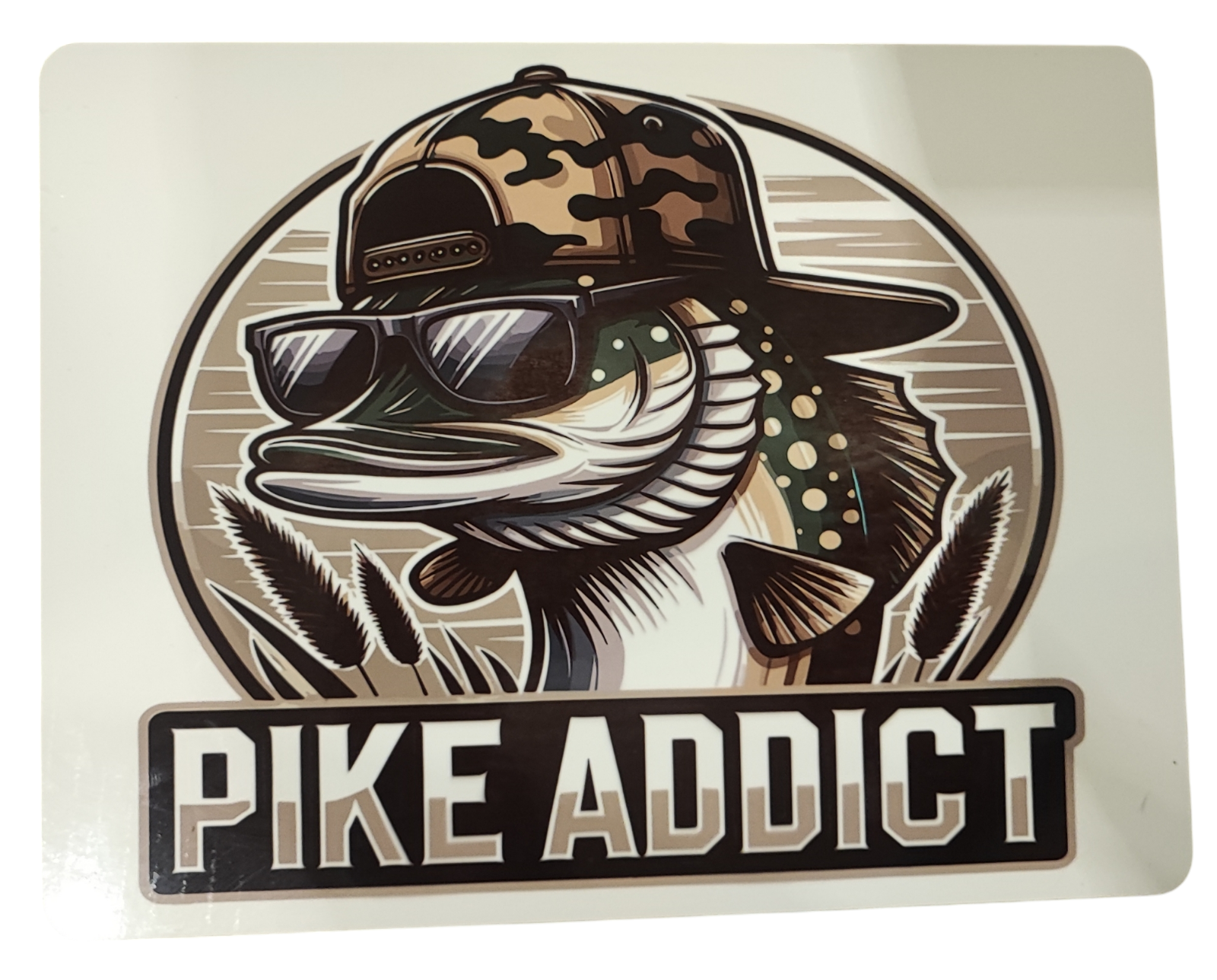 Funny Fishing Addict Placemat Humorous Gift for AnglersIdeal for Fishing Addicts