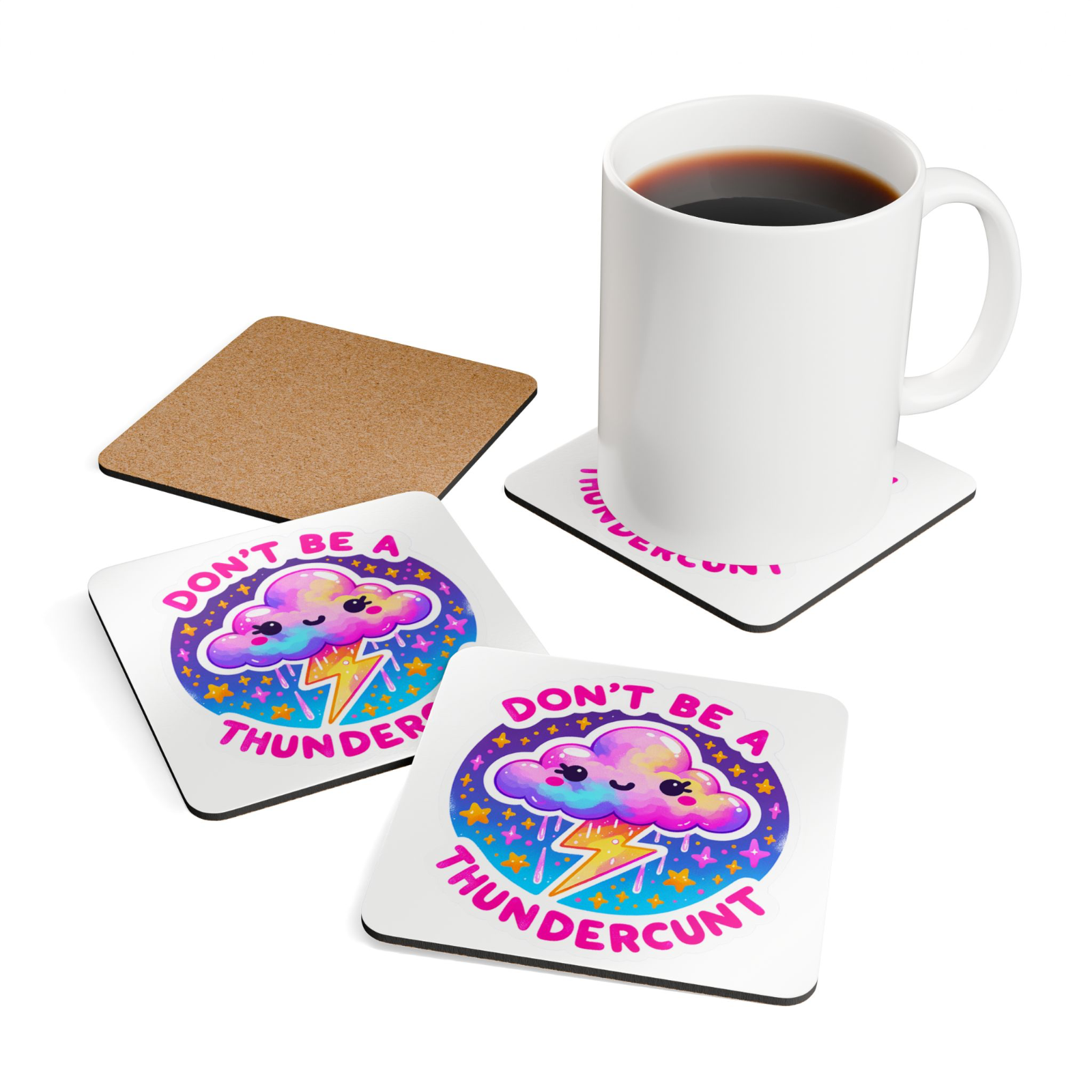 Funny Offensive Novelty Drink Coaster – Humorous Rude Comedy Gift Idea
