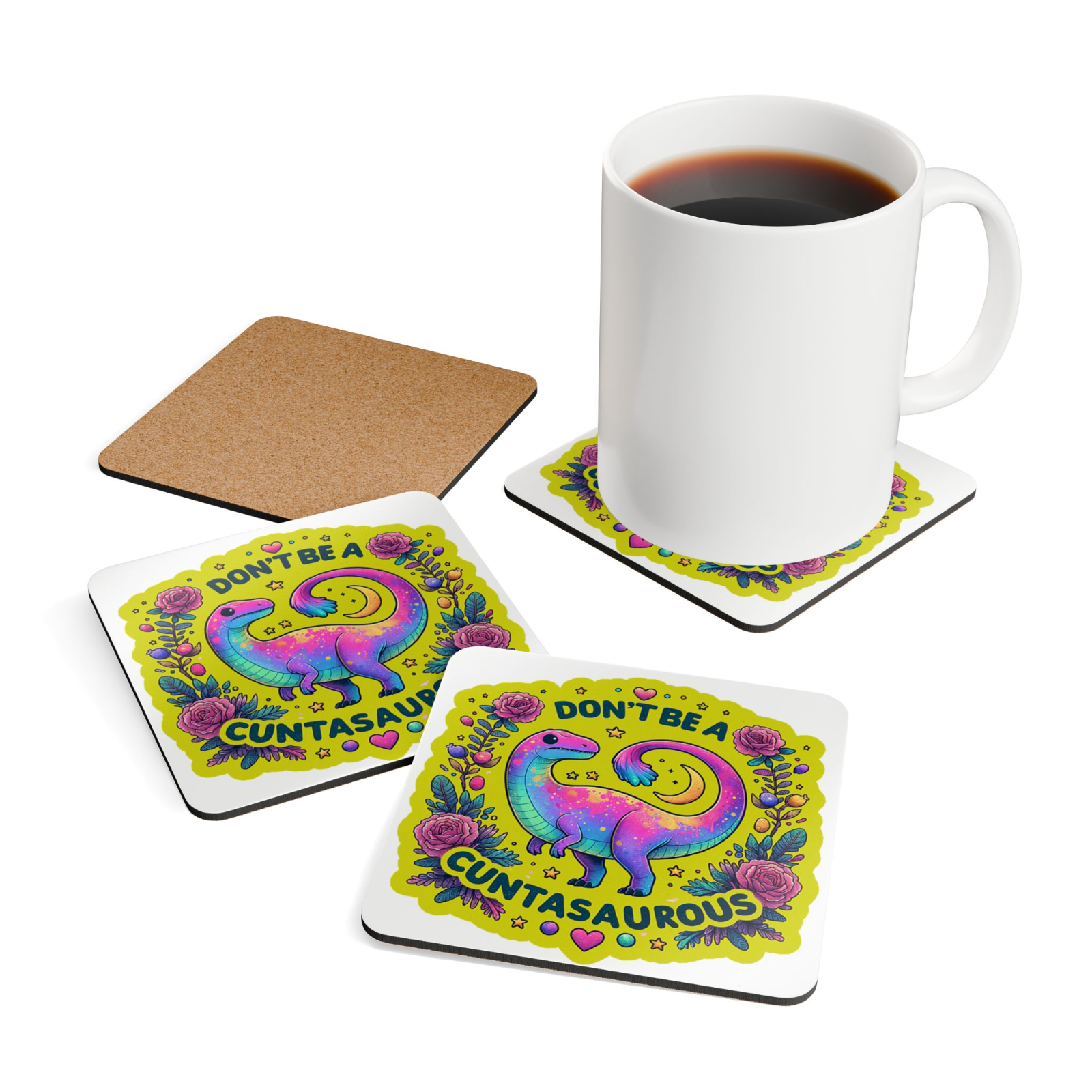 Funny Offensive Novelty Drink Coaster – Humorous Rude Comedy Gift Idea