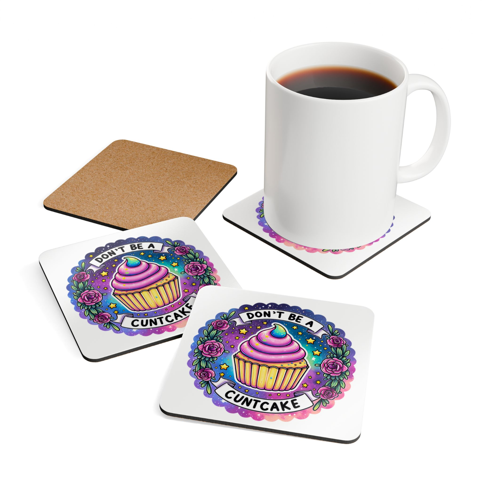 Funny Offensive Novelty Drink Coaster – Humorous Rude Comedy Gift Idea
