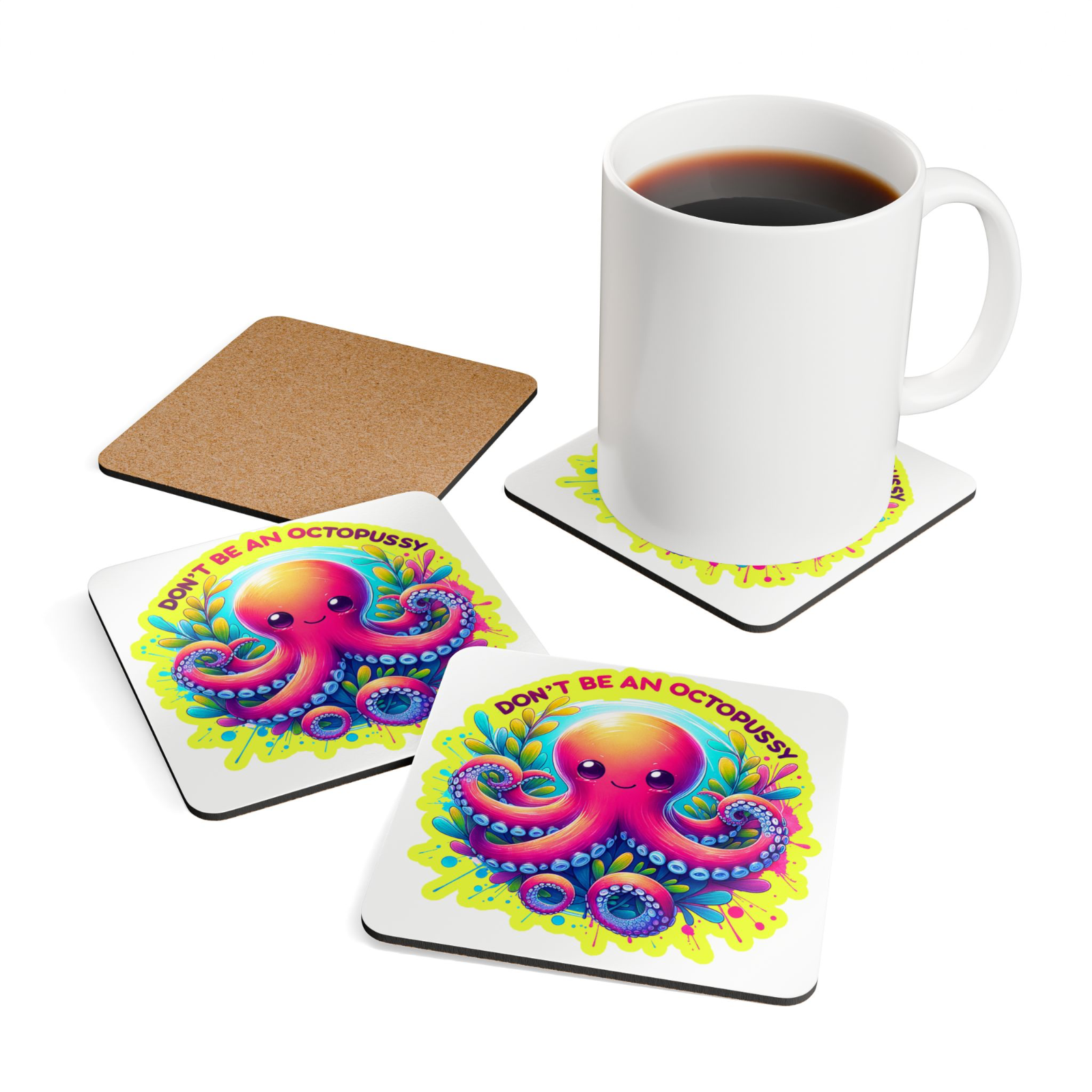 Funny Offensive Novelty Drink Coaster – Humorous Rude Comedy Gift Idea