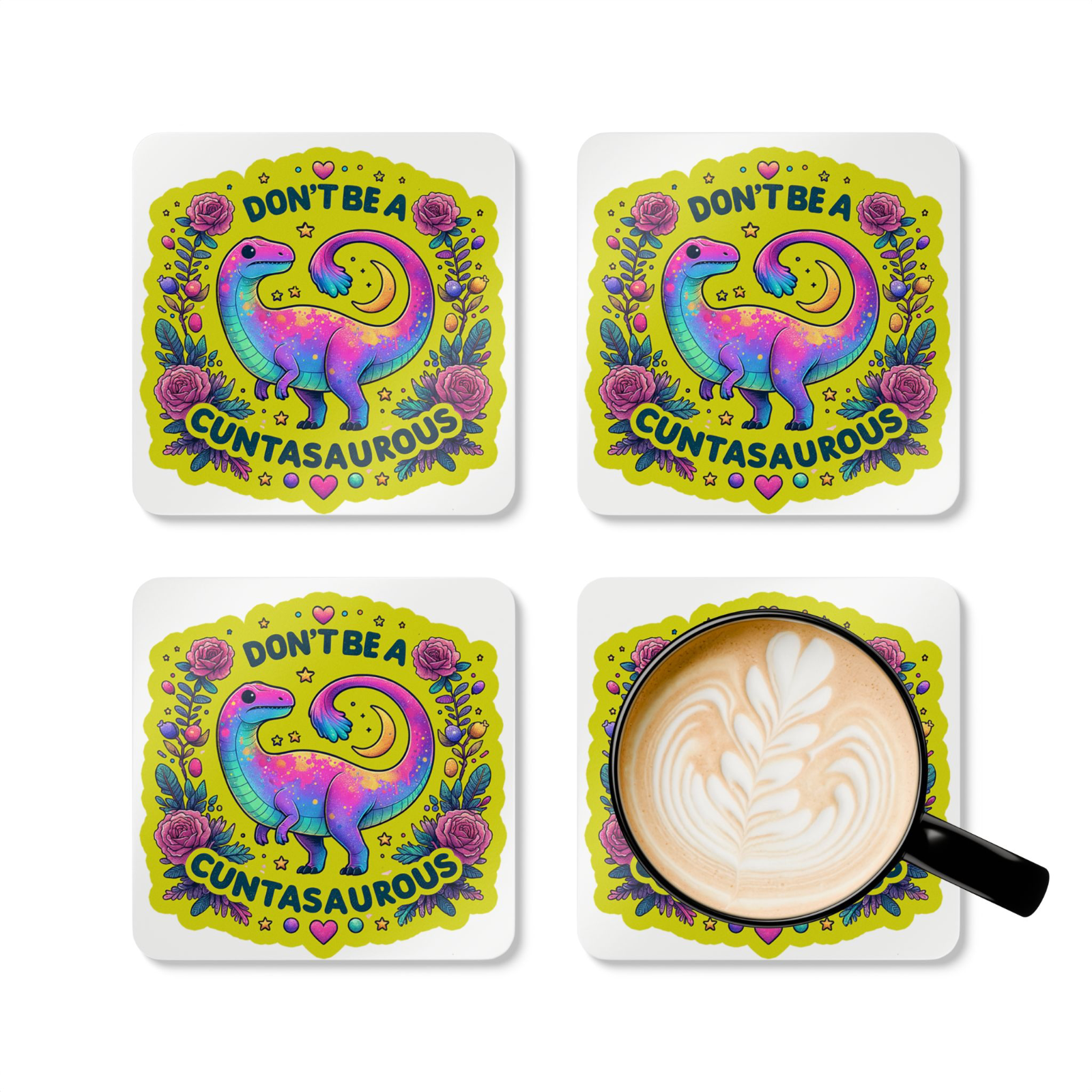 Funny Offensive Novelty Drink Coaster – Humorous Rude Comedy Gift Idea