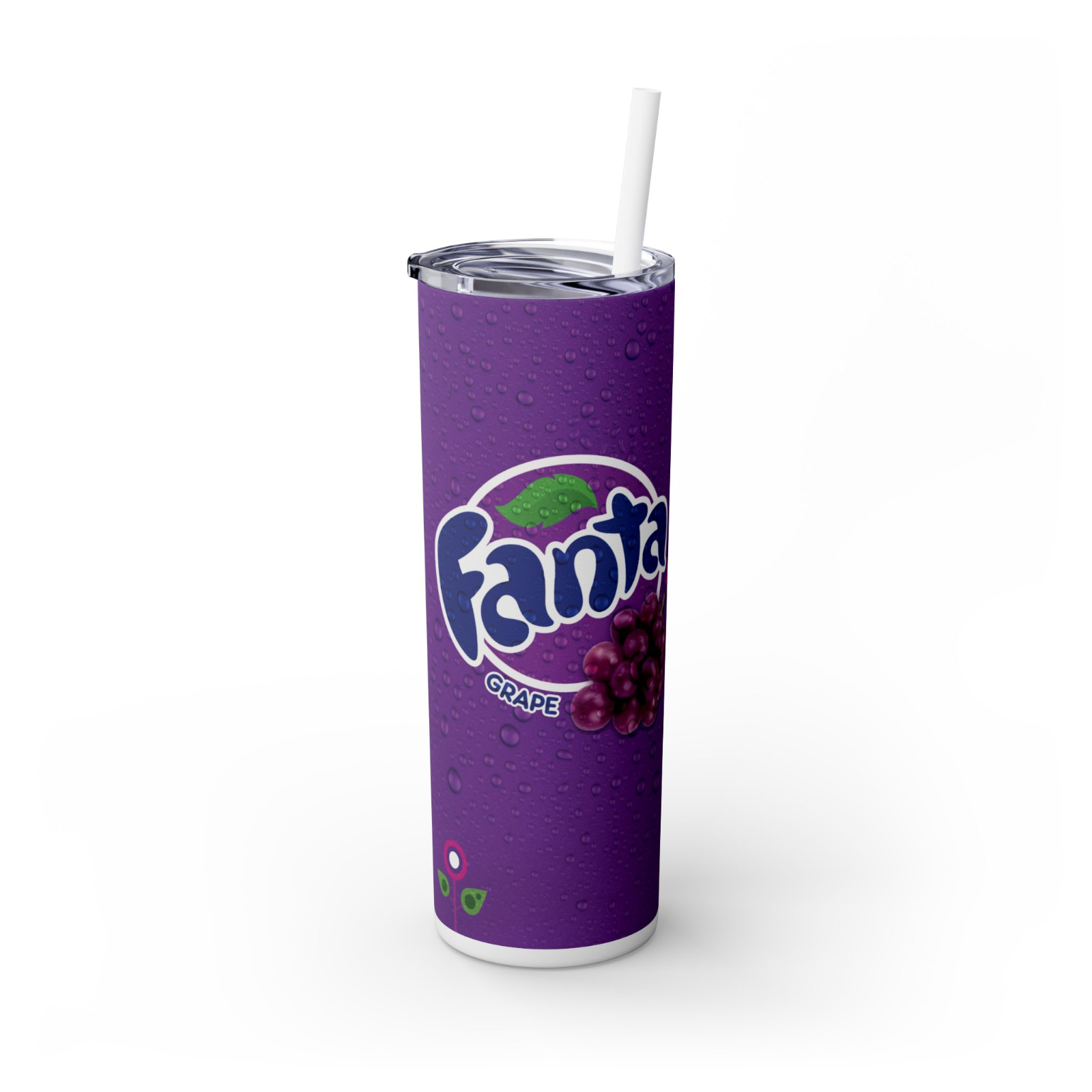 Cola Dr Pepper Fanta Sprite Fizzy Drinks 20oz Skinny Travel Tumbler With Lid