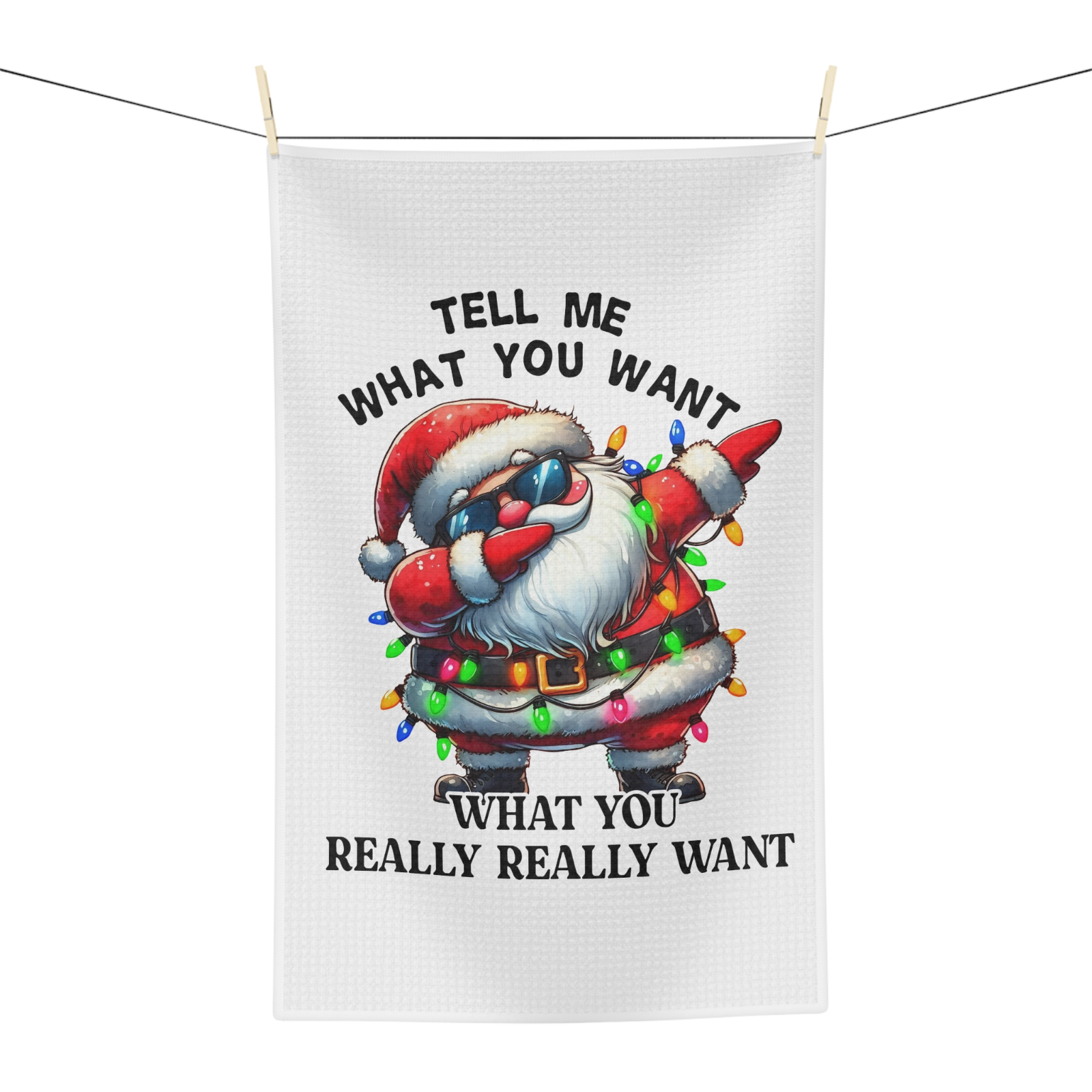 Funny Santa Christmas Towel Set – 3-Pack Holiday Kitchen Decor