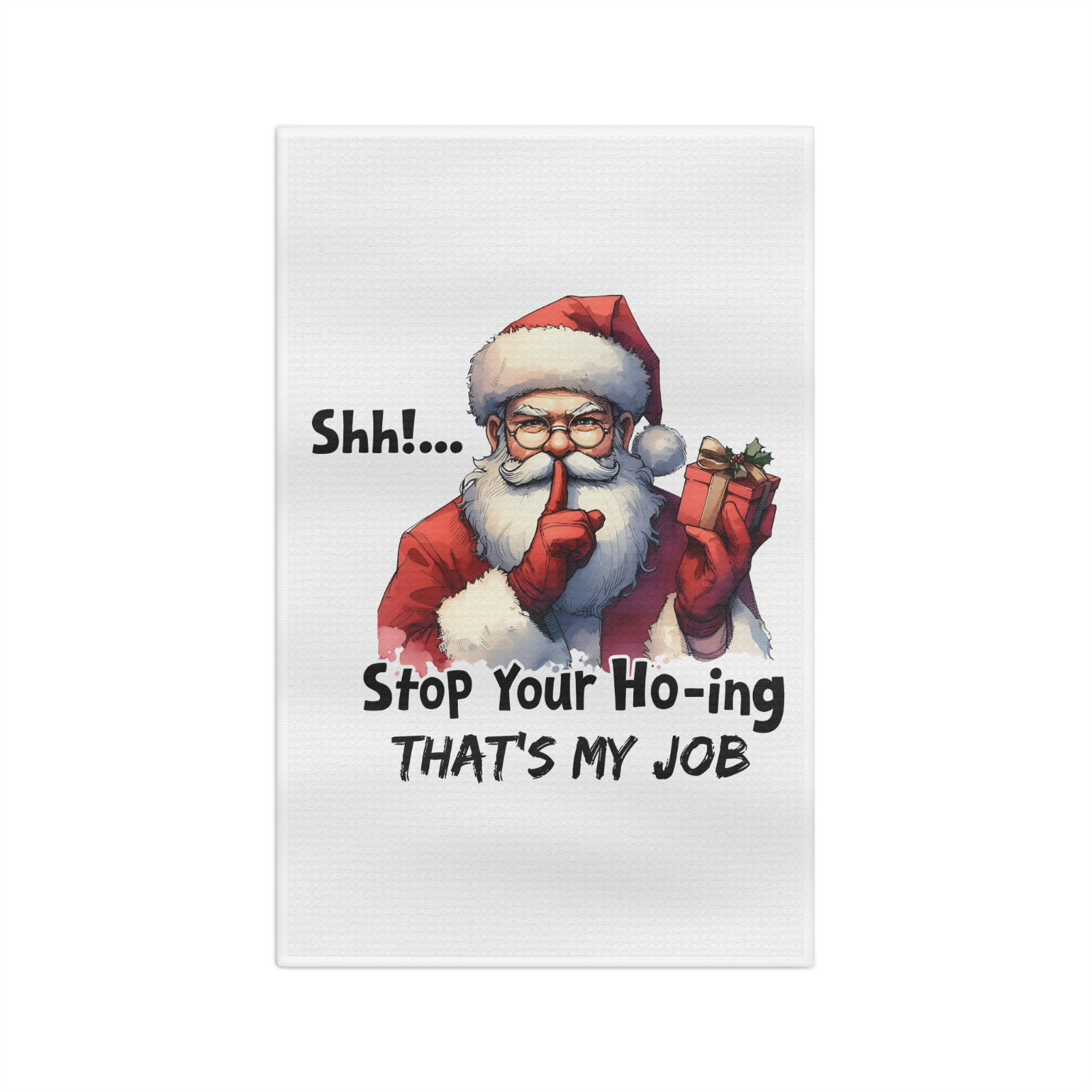 Funny Santa Christmas Towel Set – 3-Pack Holiday Kitchen Decor