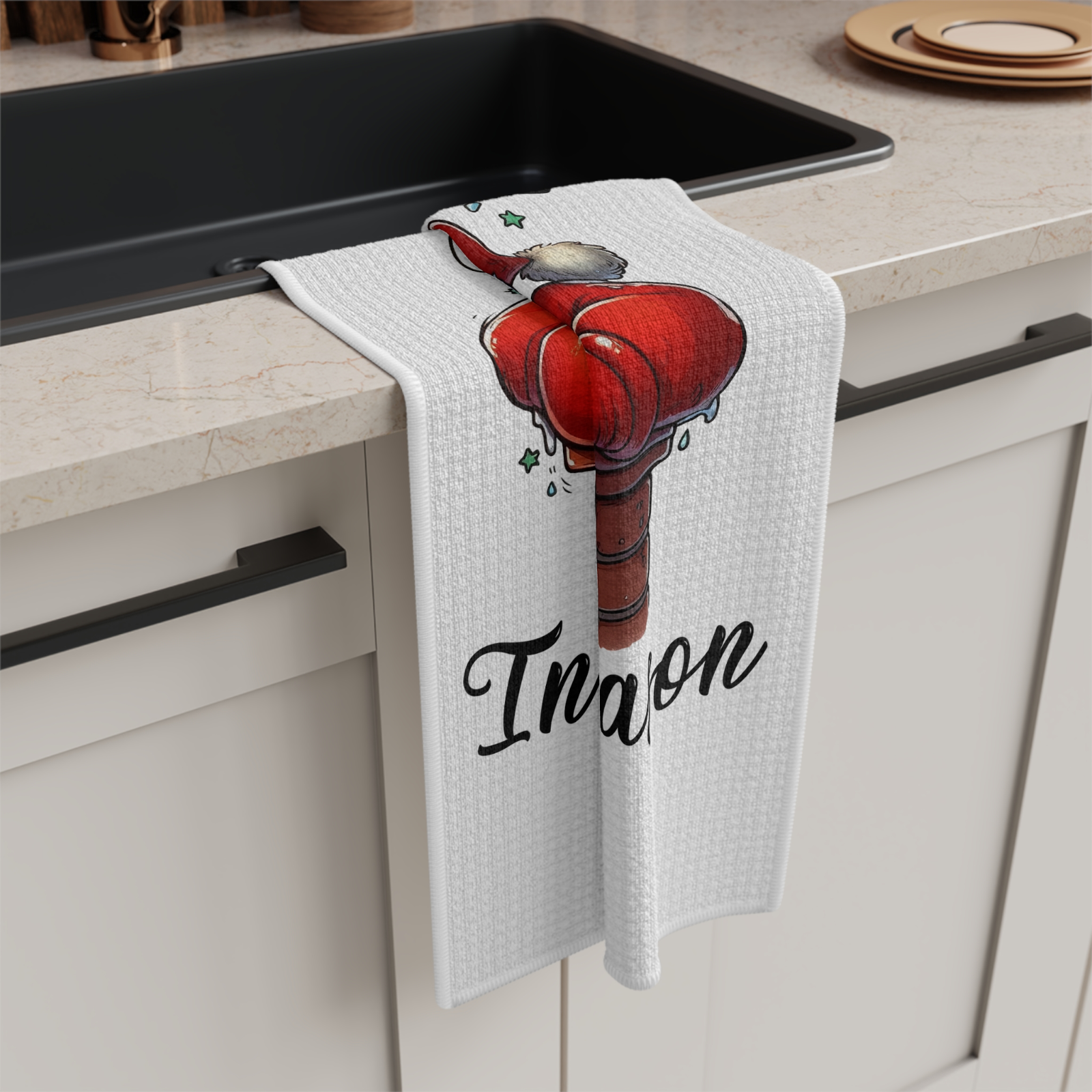 Funny Santa Christmas Towel Set – 3-Pack Holiday Kitchen Decor