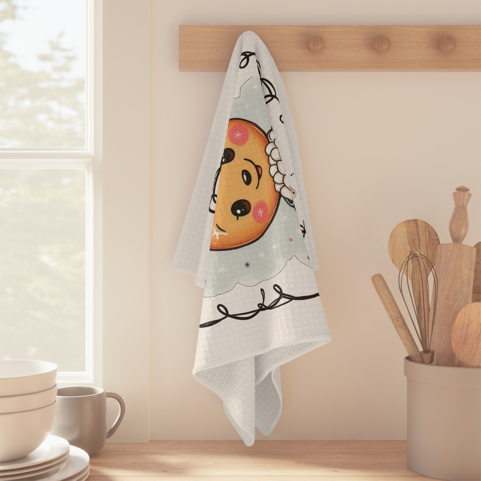 Gingerbread Cocoa Cutie Christmas Towel – Holiday Kitchen Decor