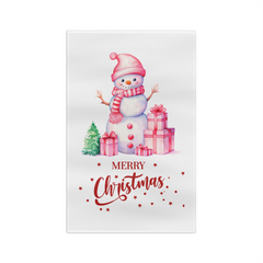 Merry Christmas Snowman Towel – Cute Holiday Kitchen Decor