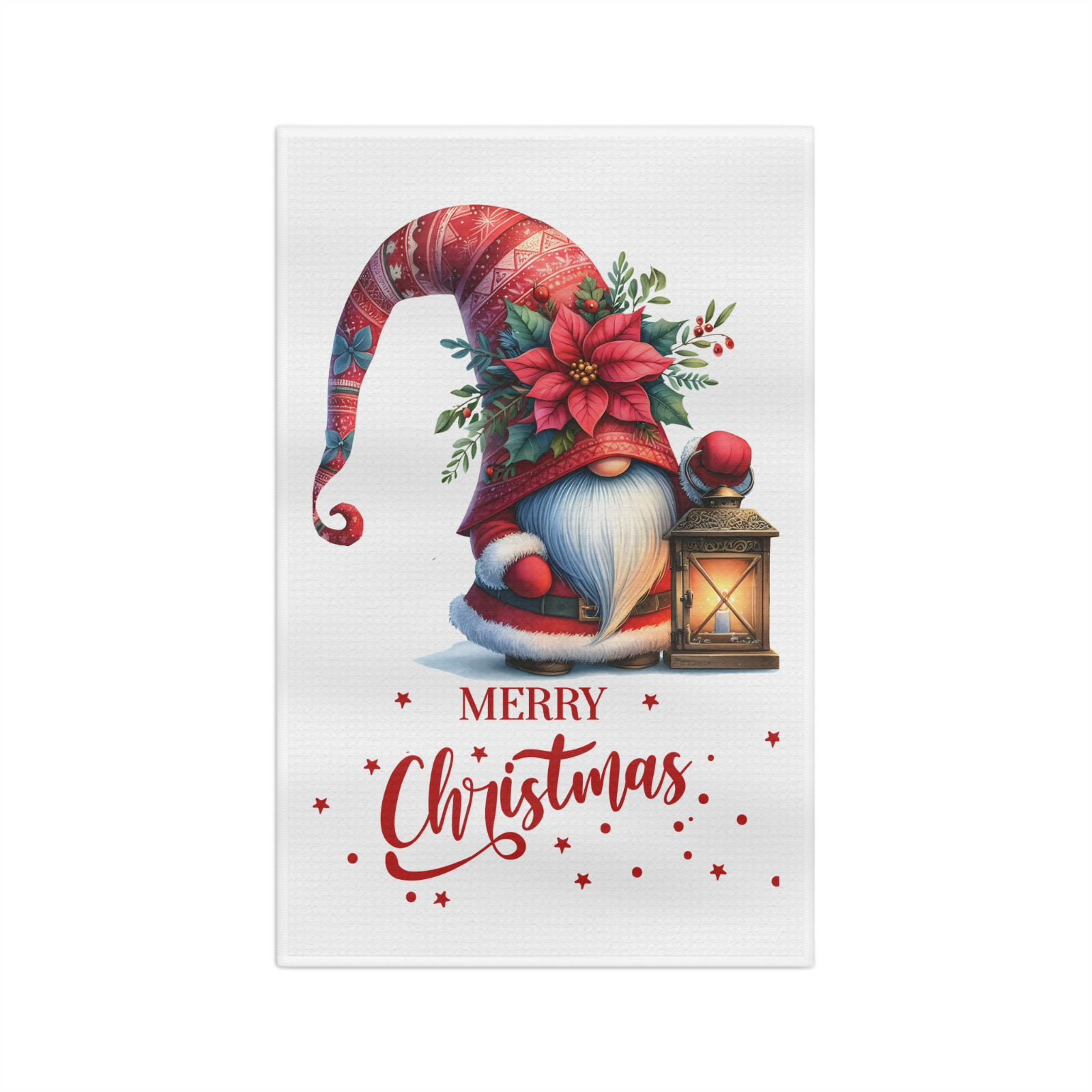 Merry Gnome Christmas Towel – Festive Holiday Kitchen Decor