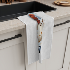 Let It Snow Snowman Kitchen Towel – Cute Winter Decor