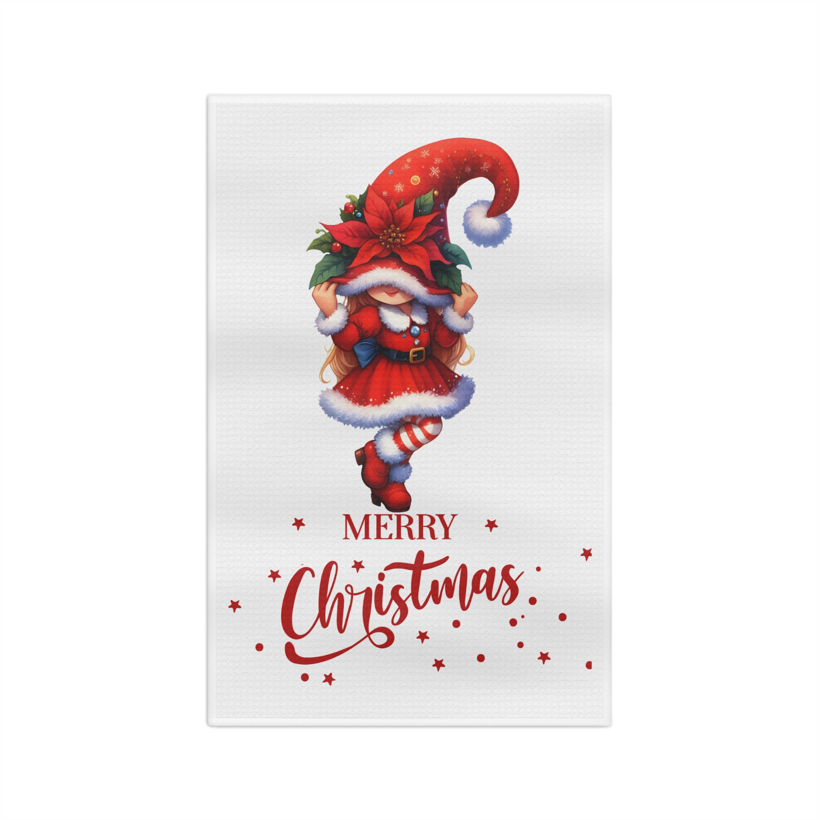 Christmas Girl Gnome Towel – Cute & Cozy Holiday Kitchen Decor