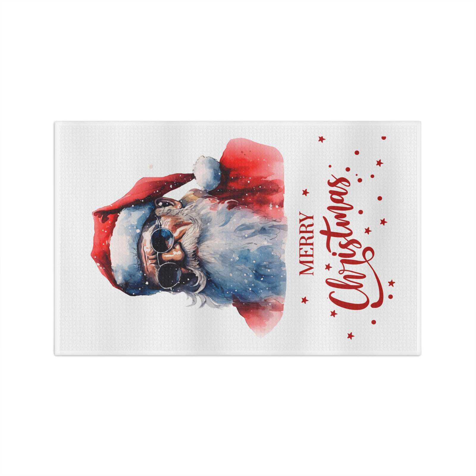 Cool Santa Christmas Towel – Hip Holiday Kitchen Decor