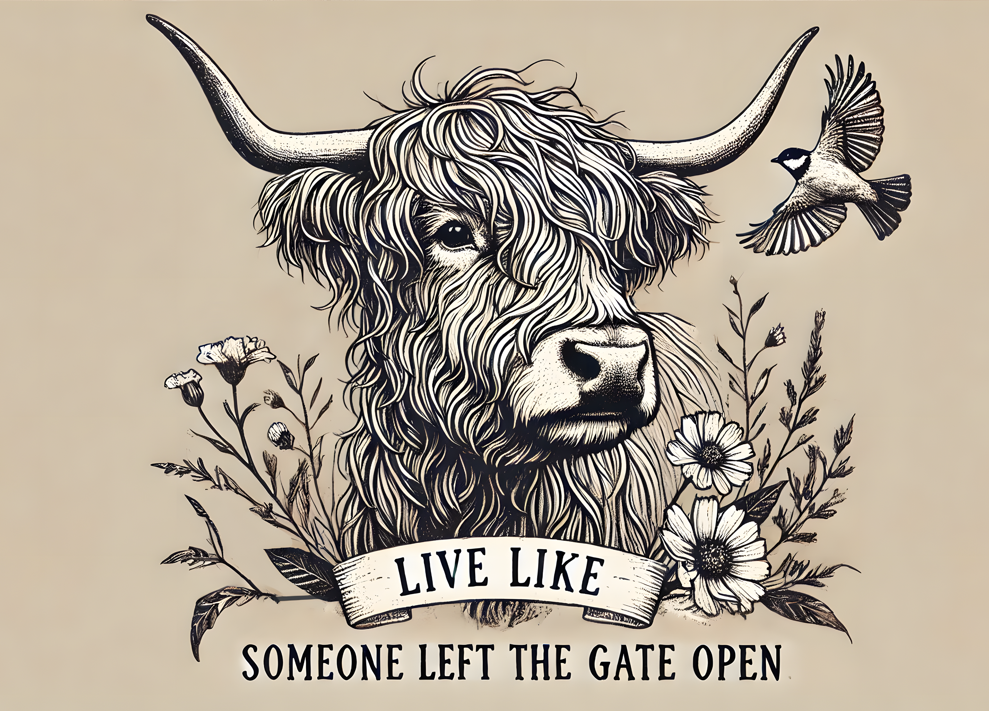 Highland Cow Glass Chopping Board – 6 Farmhouse Kitchen Designs