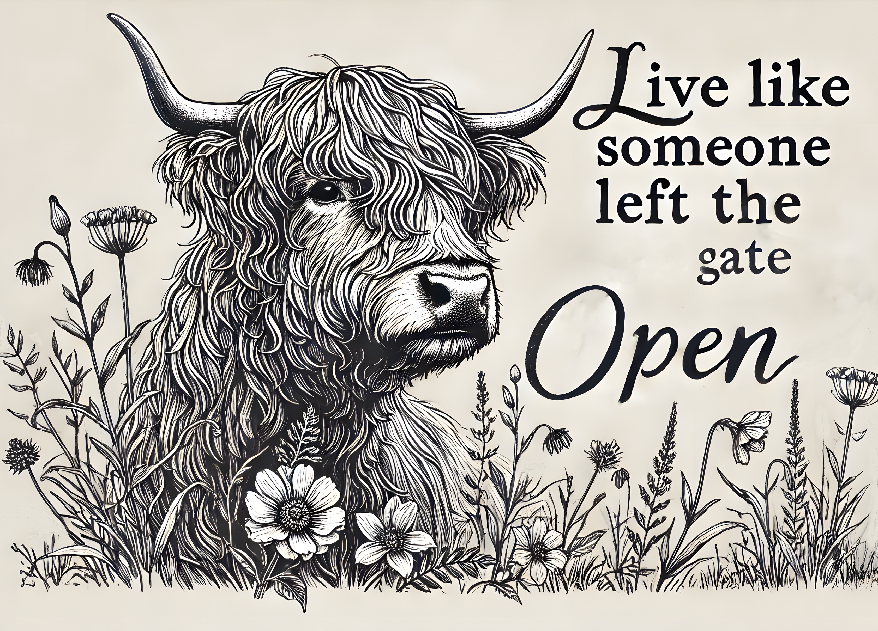 Highland Cow Glass Chopping Board – 6 Farmhouse Kitchen Designs