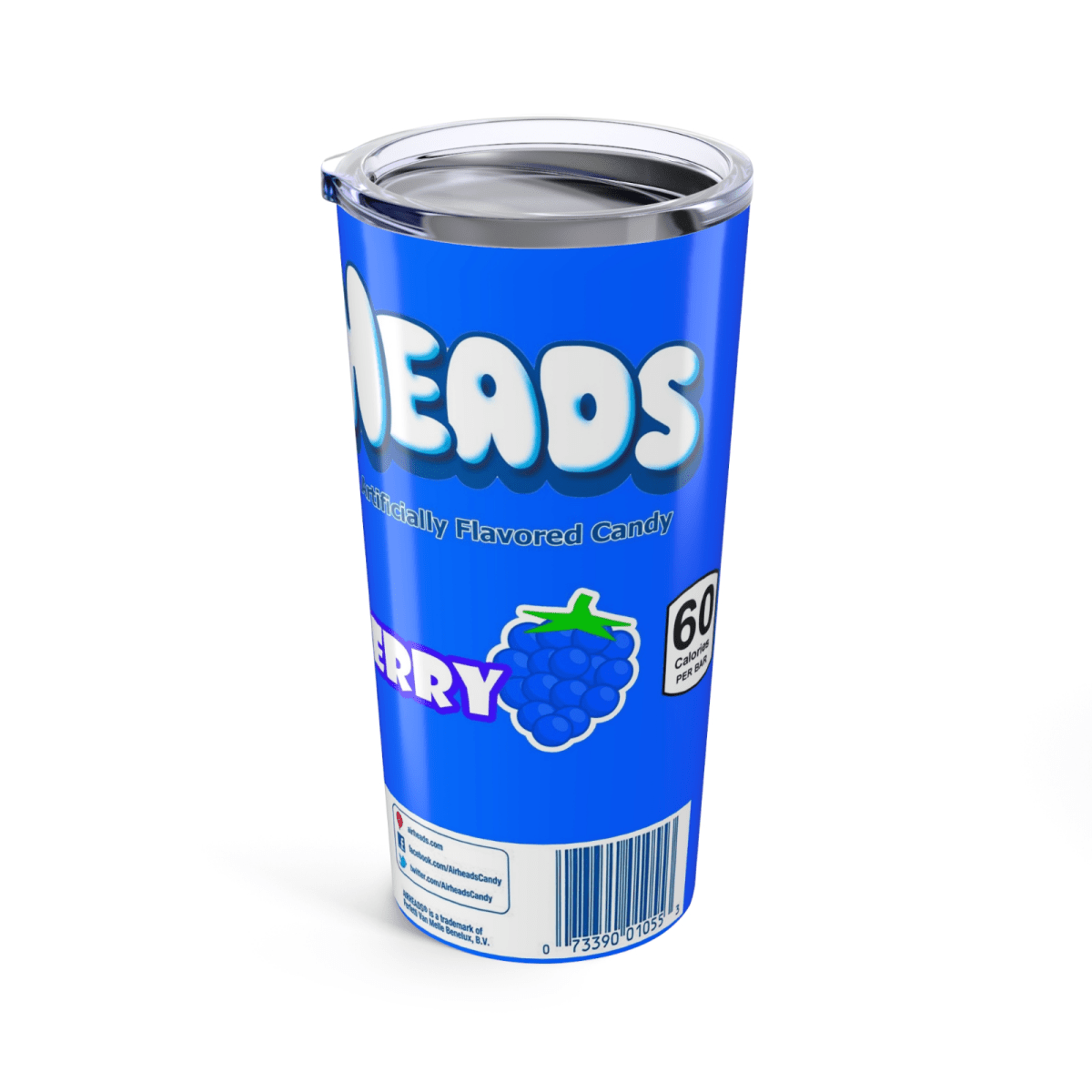 AirHeads Inspired 20oz Travel Coffee tumbler Mug with straw stainless steel - East Coast Gifts