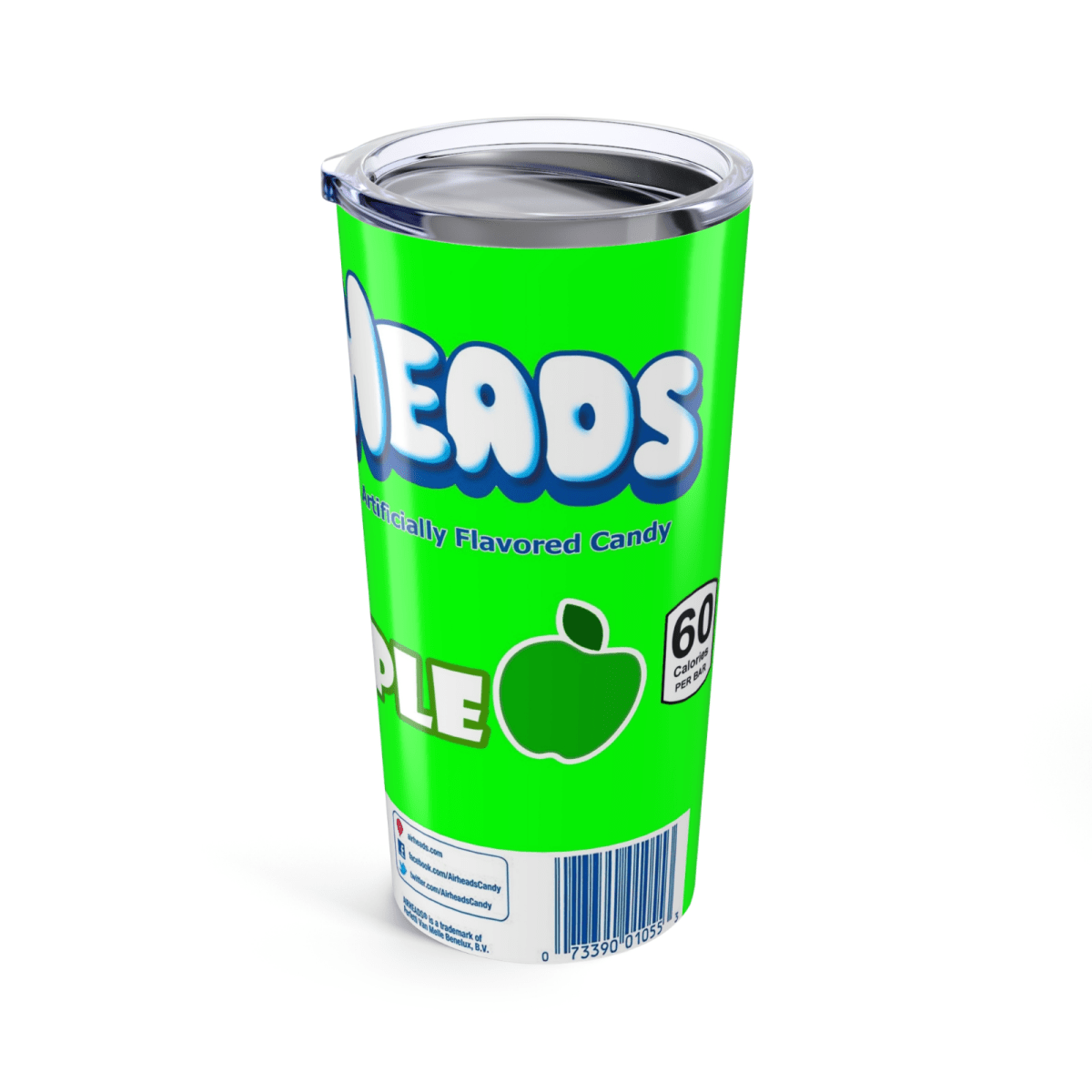 AirHeads Inspired 20oz Travel Coffee tumbler Mug with straw stainless steel - East Coast Gifts
