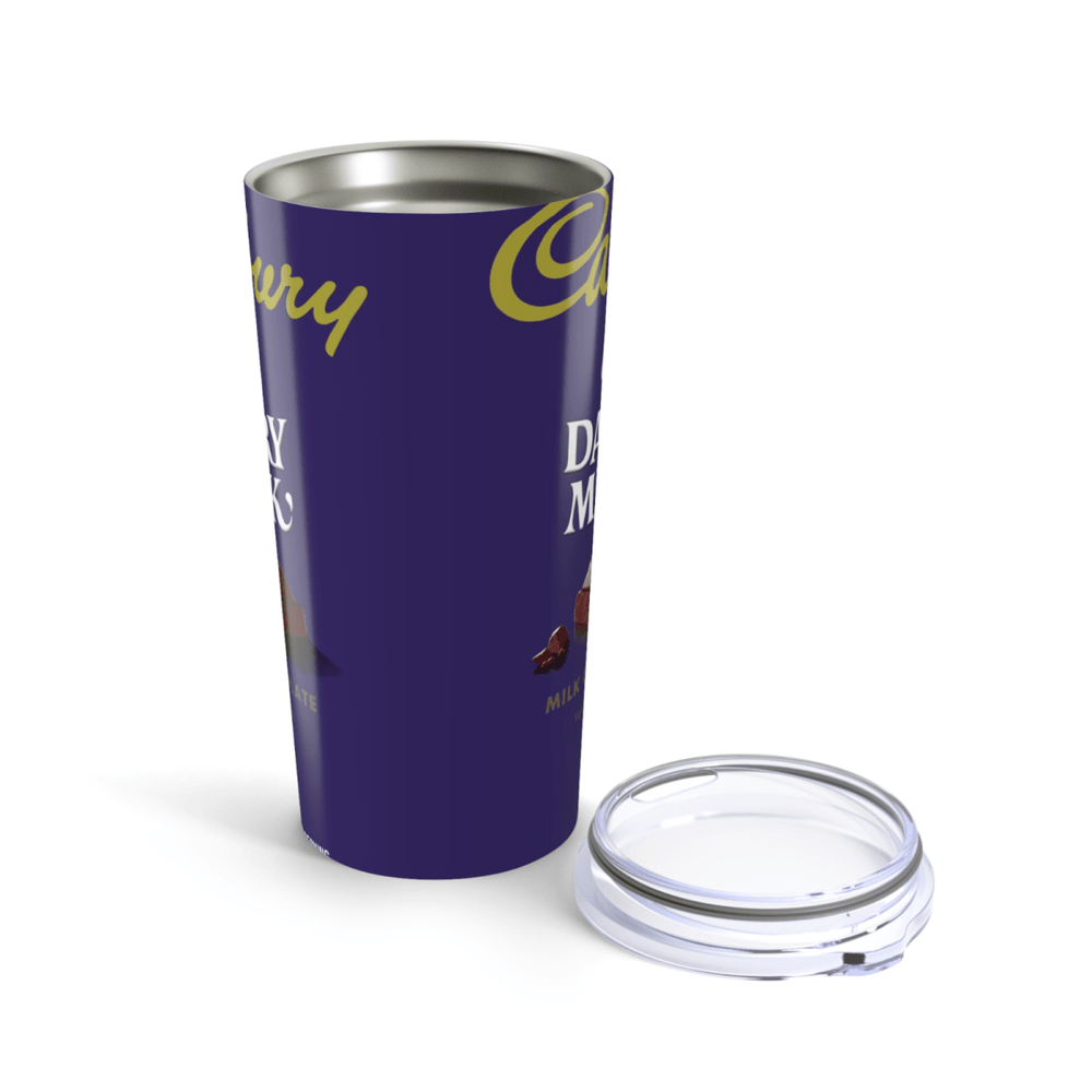 Cadbury Chocolate Inspired 20oz Travel Coffee tumbler Mug with straw - East Coast Gifts