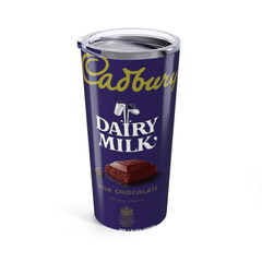 Cadbury Chocolate Inspired 20oz Travel Coffee tumbler Mug with straw - East Coast Gifts