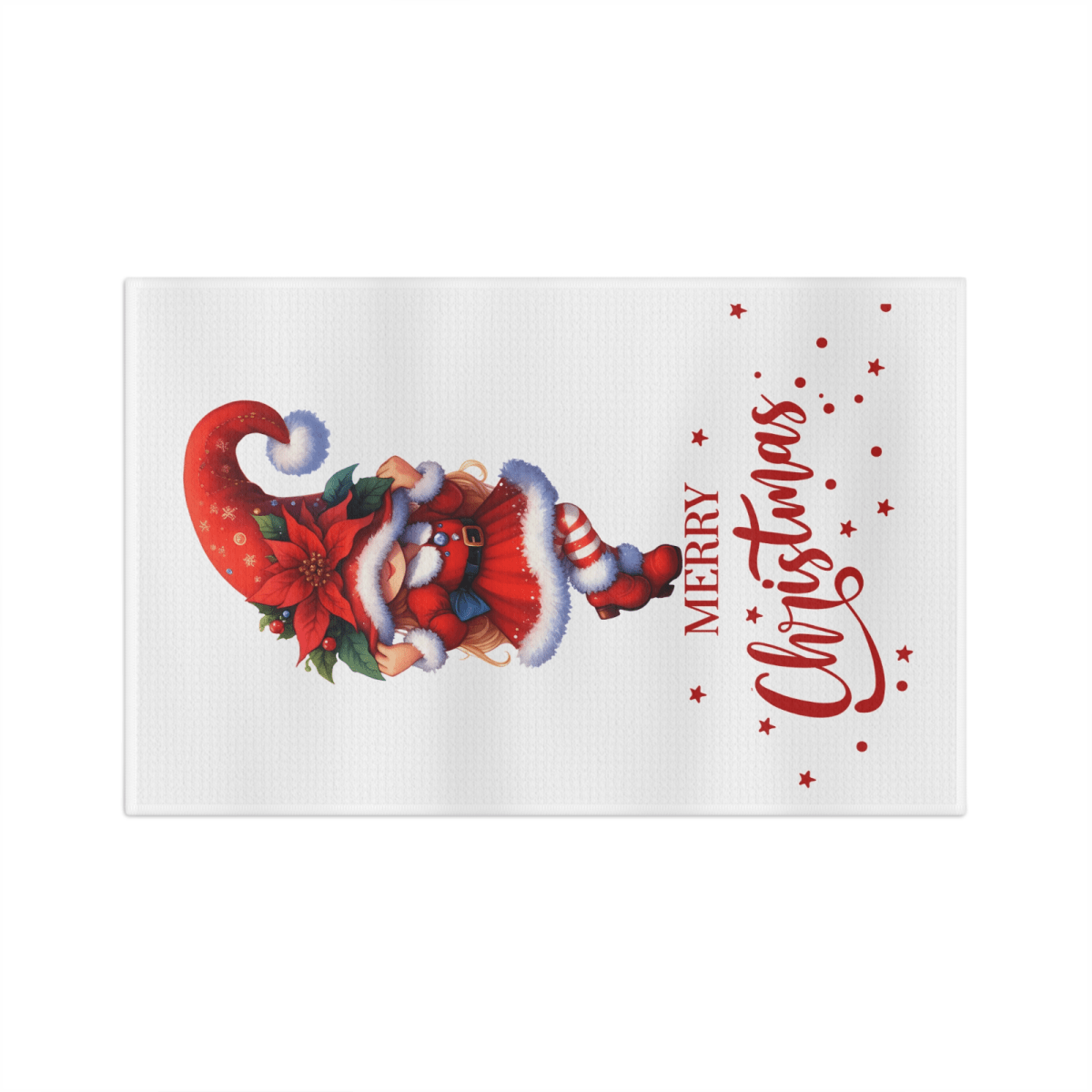 Christmas Girl Gnome Towel – Cute & Cozy Holiday Kitchen Decor - East Coast Gifts