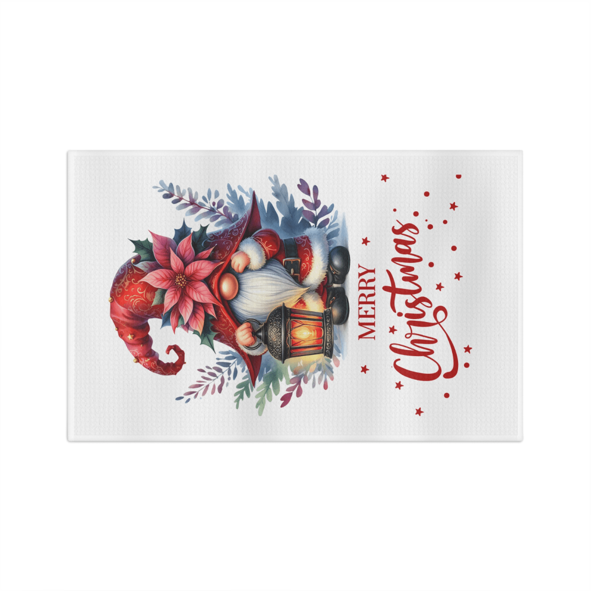Classic Christmas Gnome Towel – Cozy Santa Gnome Holiday Kitchen Decor - East Coast Gifts
