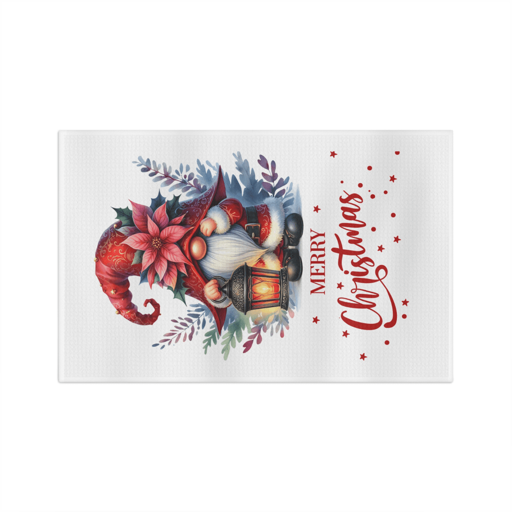 Classic Christmas Gnome Towel – Cozy Santa Gnome Holiday Kitchen Decor - East Coast Gifts